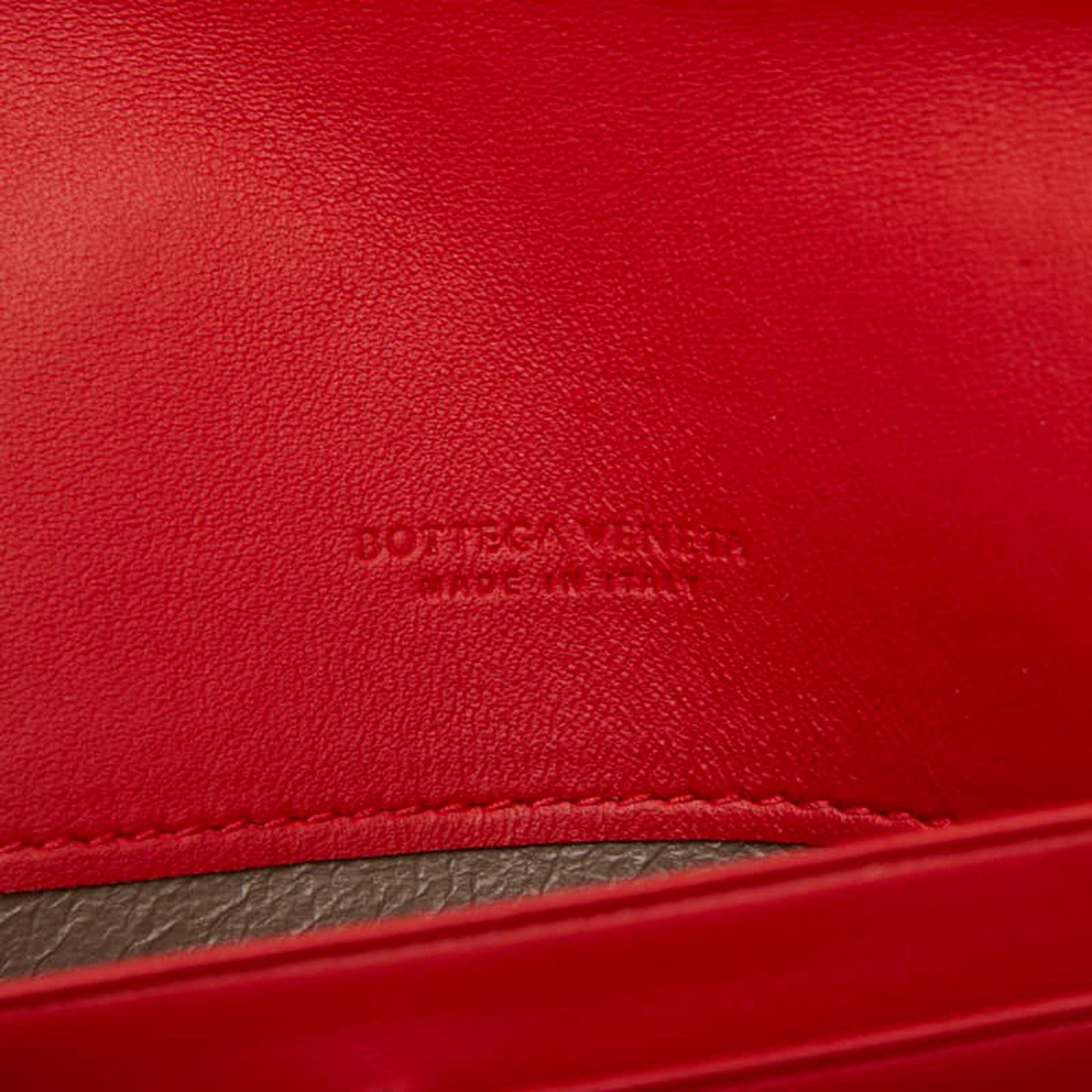 Bottega Veneta Bottega Veneta Intrecciato Round Zip Wallet Long Red Leather Women's BOTTEGAVENETA Size ONE SIZE - 8 Thumbnail