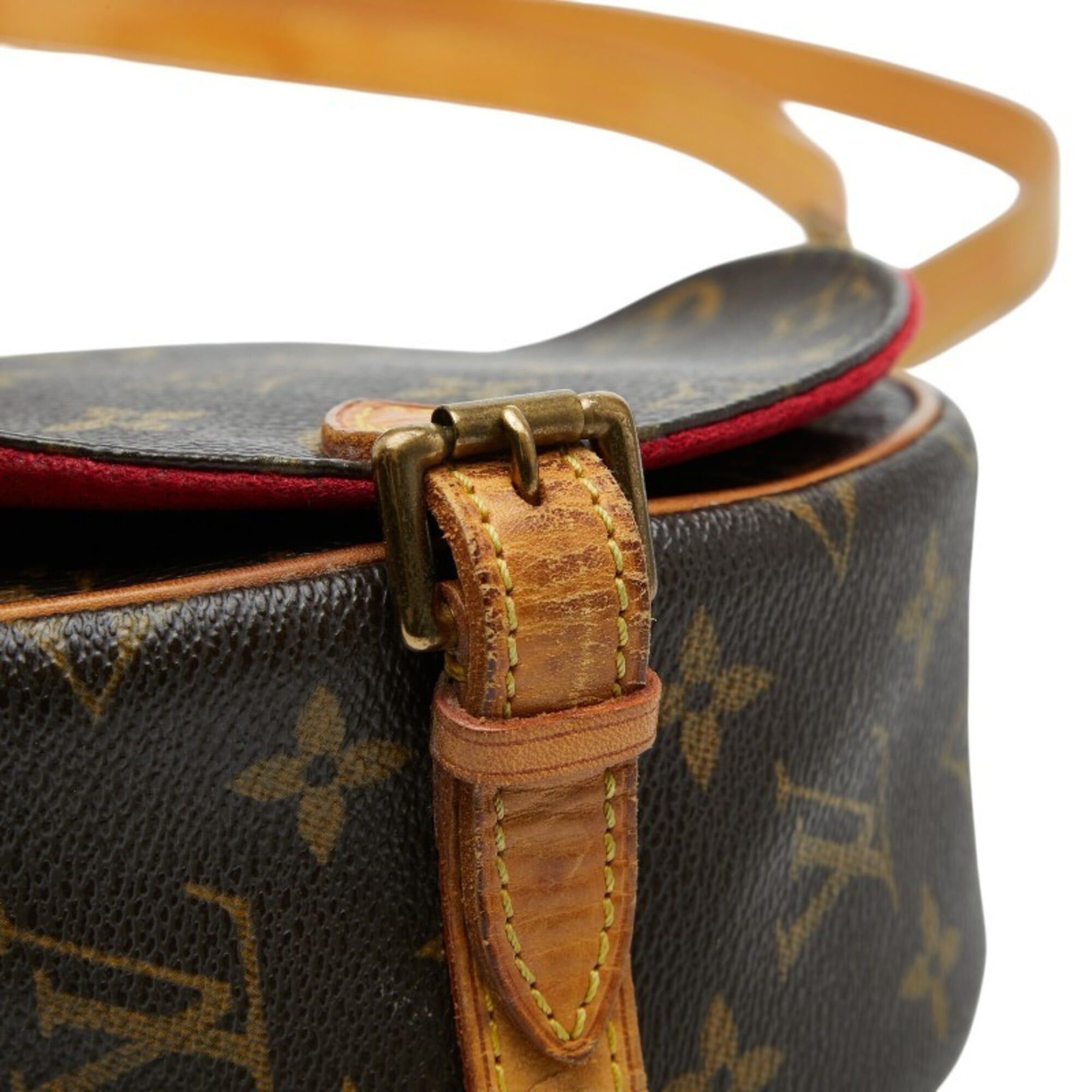 Louis Vuitton Louis Vuitton Monogram Tambourin Crossbody Shoulder Bag M51179 Brown Leather Women's LOUIS VUITTON Size ONE SIZE - 6 Thumbnail