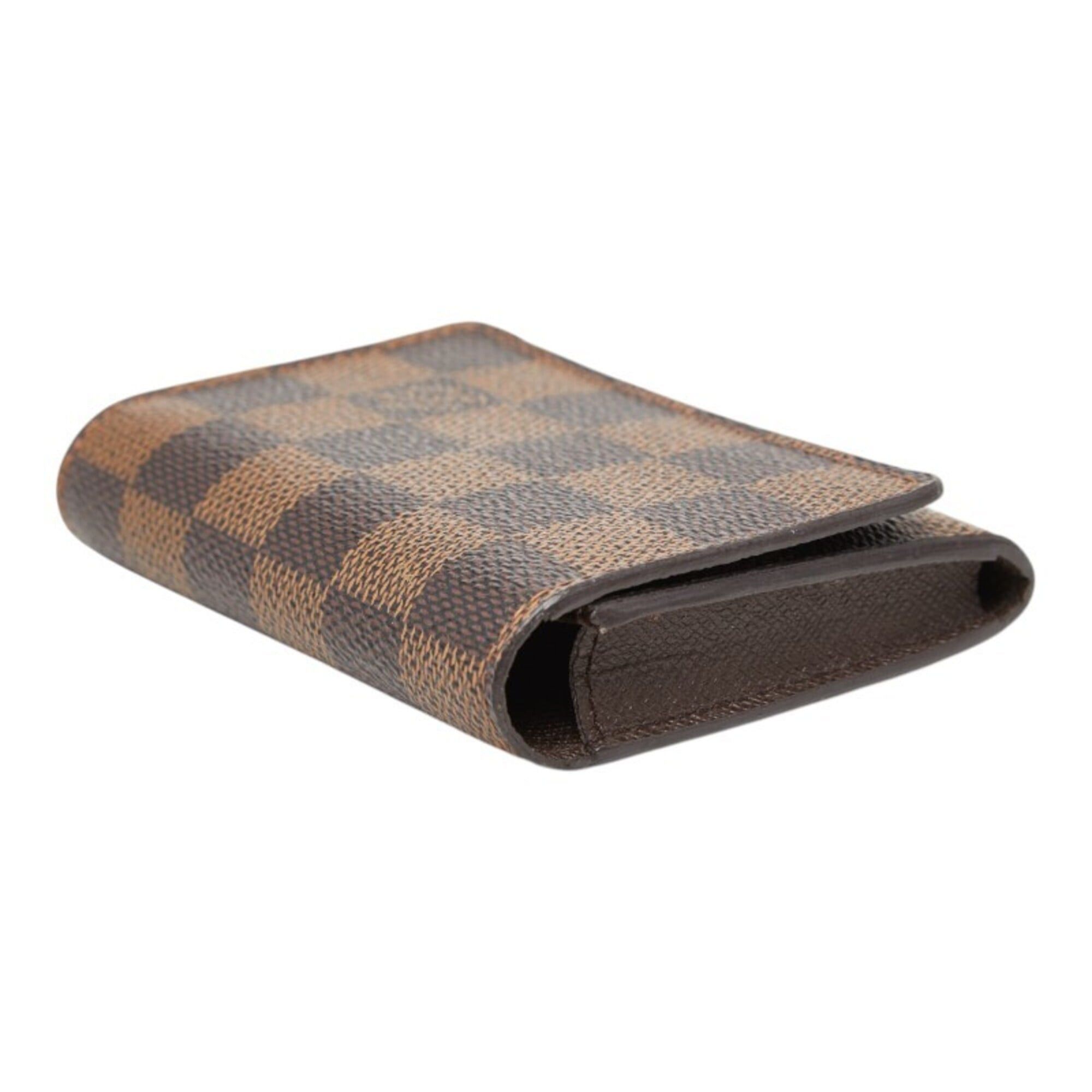 Louis Vuitton Louis Vuitton Damier Enveloppe Carte de Visite Business Card Holder/Card Case/Pass Case N62920 Brown Leather Women's LOUIS VUITTON Size ONE SIZE - 6 Thumbnail