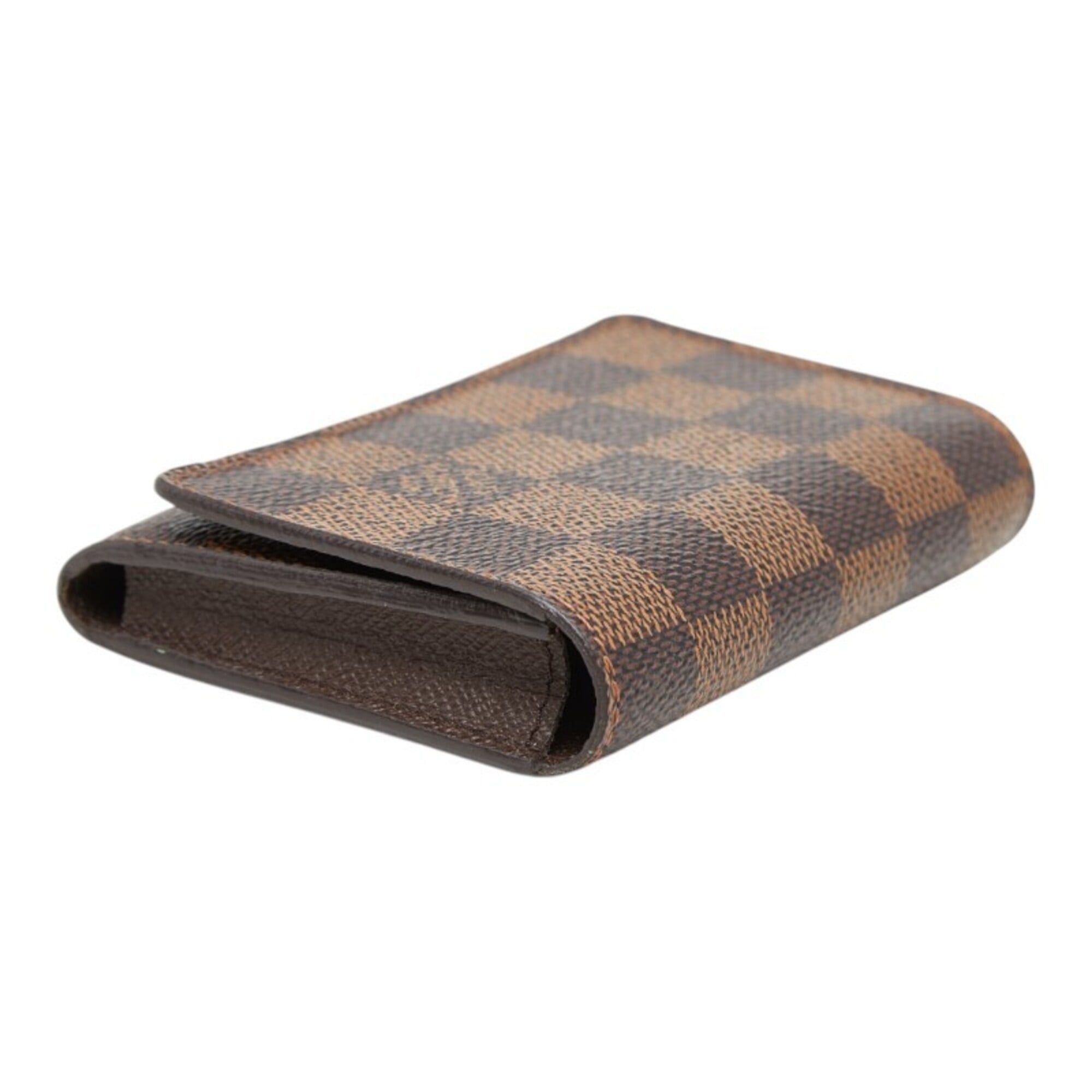Louis Vuitton Louis Vuitton Damier Enveloppe Carte de Visite Business Card Holder/Card Case/Pass Case N62920 Brown Leather Women's LOUIS VUITTON Size ONE SIZE - 7 Thumbnail