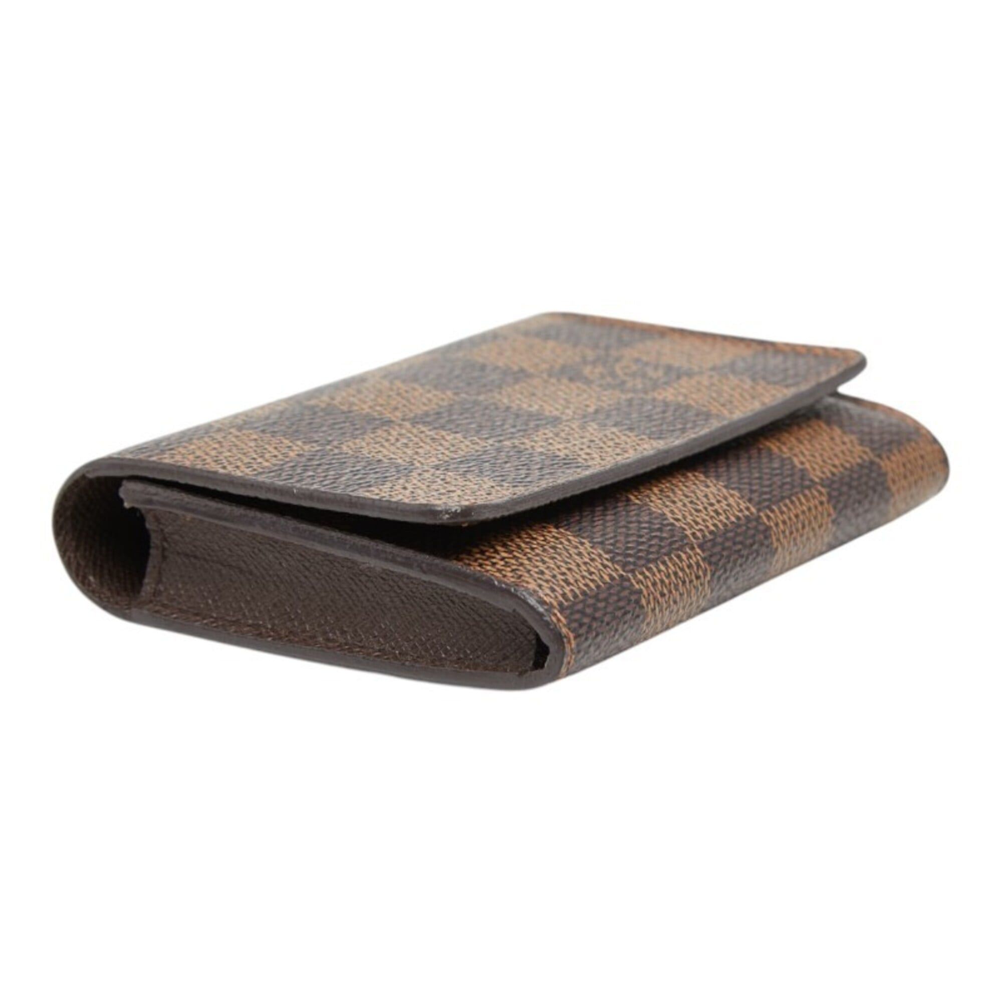 Louis Vuitton Louis Vuitton Damier Enveloppe Carte de Visite Business Card Holder/Card Case/Pass Case N62920 Brown Leather Women's LOUIS VUITTON Size ONE SIZE - 5 Thumbnail