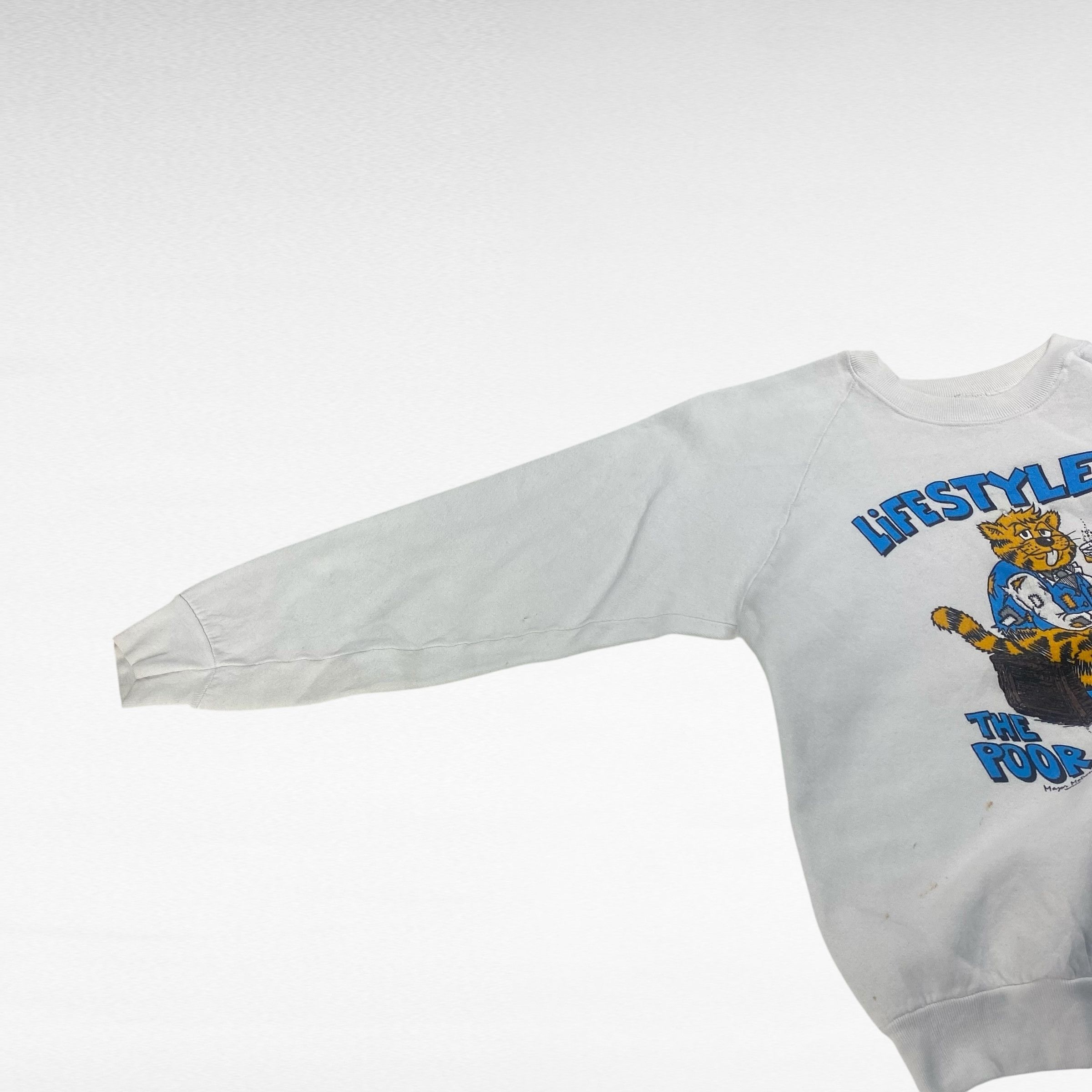 Vintage unknown 80s Sweatshirt White Size M Size US M / EU 48-50 / 2 - 3 Thumbnail