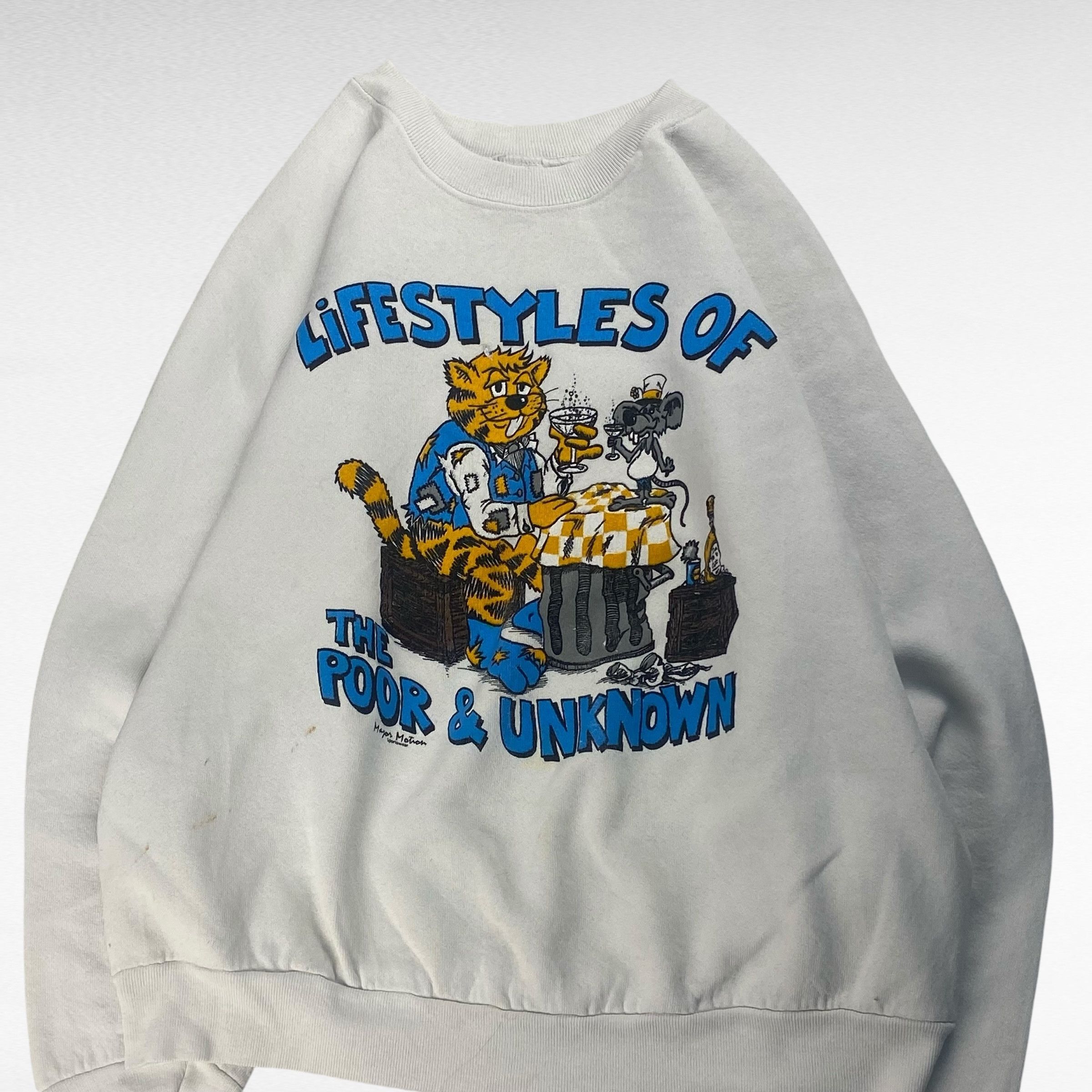 Vintage unknown 80s Sweatshirt White Size M Size US M / EU 48-50 / 2 - 5 Thumbnail