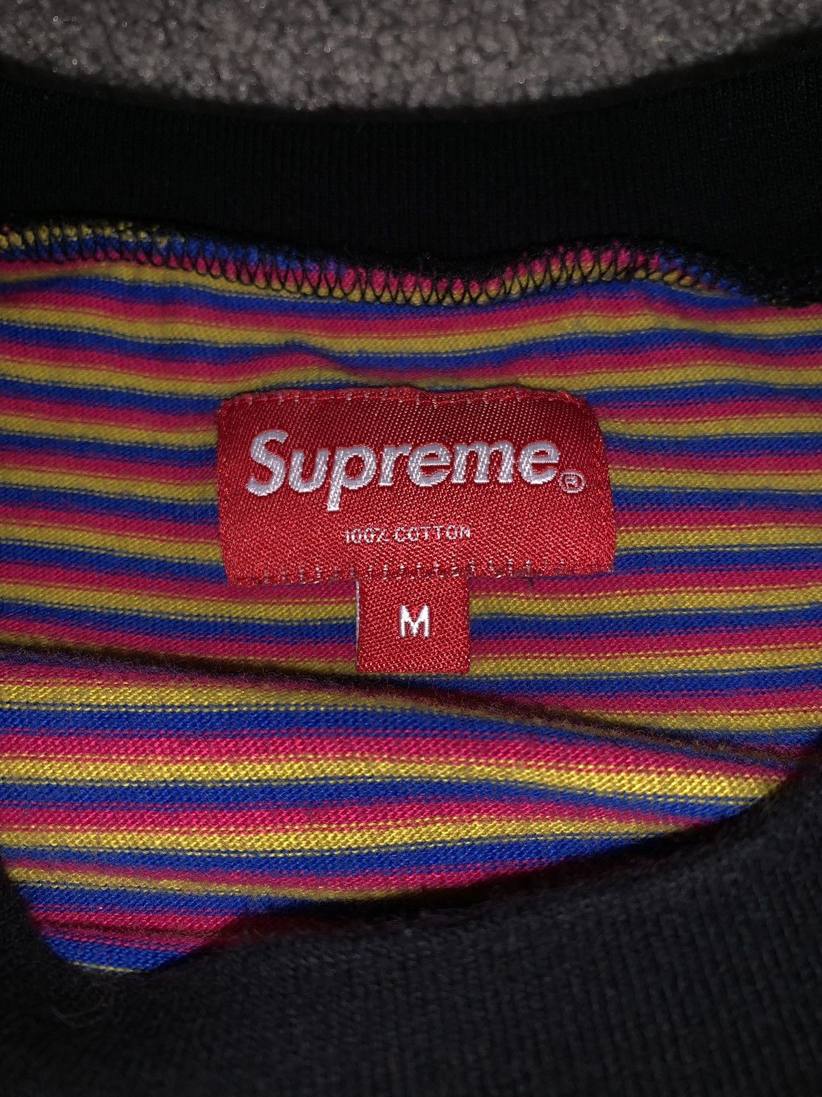 Supreme Supreme Striped Ringer Tee Size US M / EU 48-50 / 2 - 5 Thumbnail