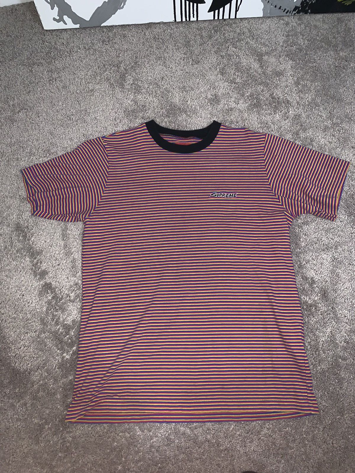 Supreme Supreme Striped Ringer Tee Size US M / EU 48-50 / 2 - 4 Thumbnail