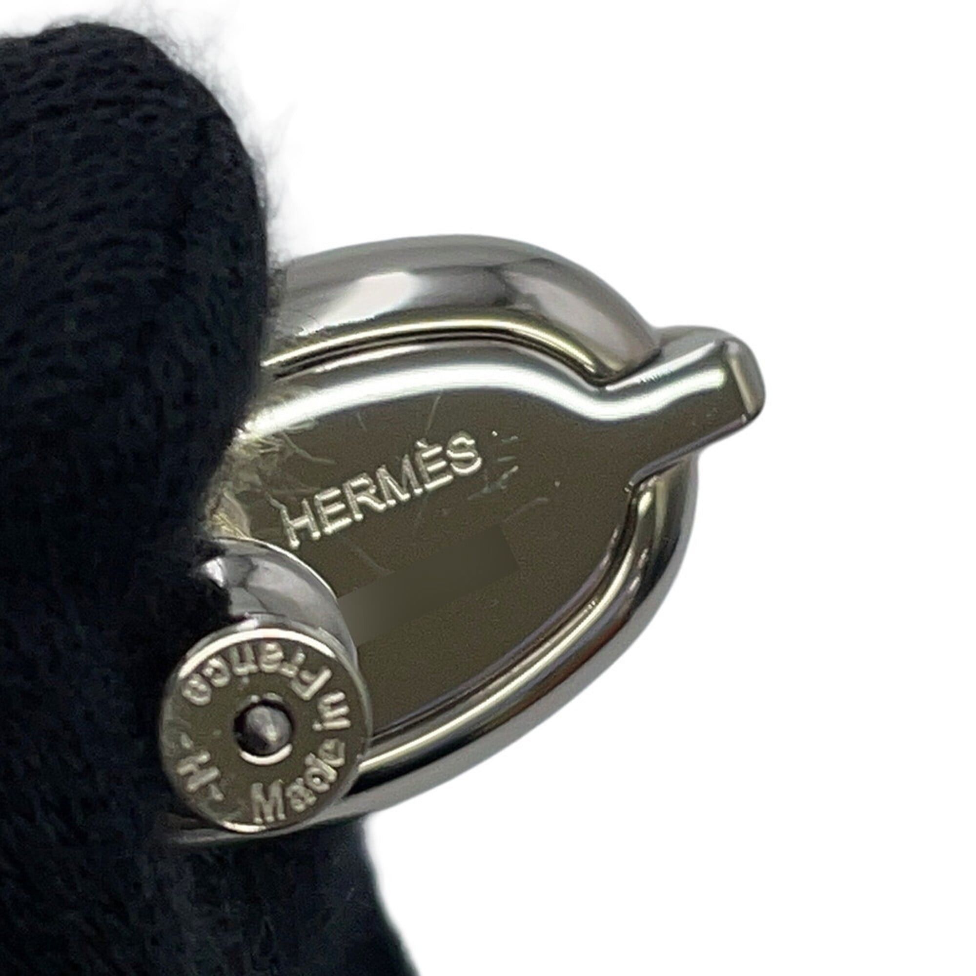 Hermes Hermes Mini Maillon Earrings, Black HERMES Earrings Size ONE SIZE - 7 Thumbnail