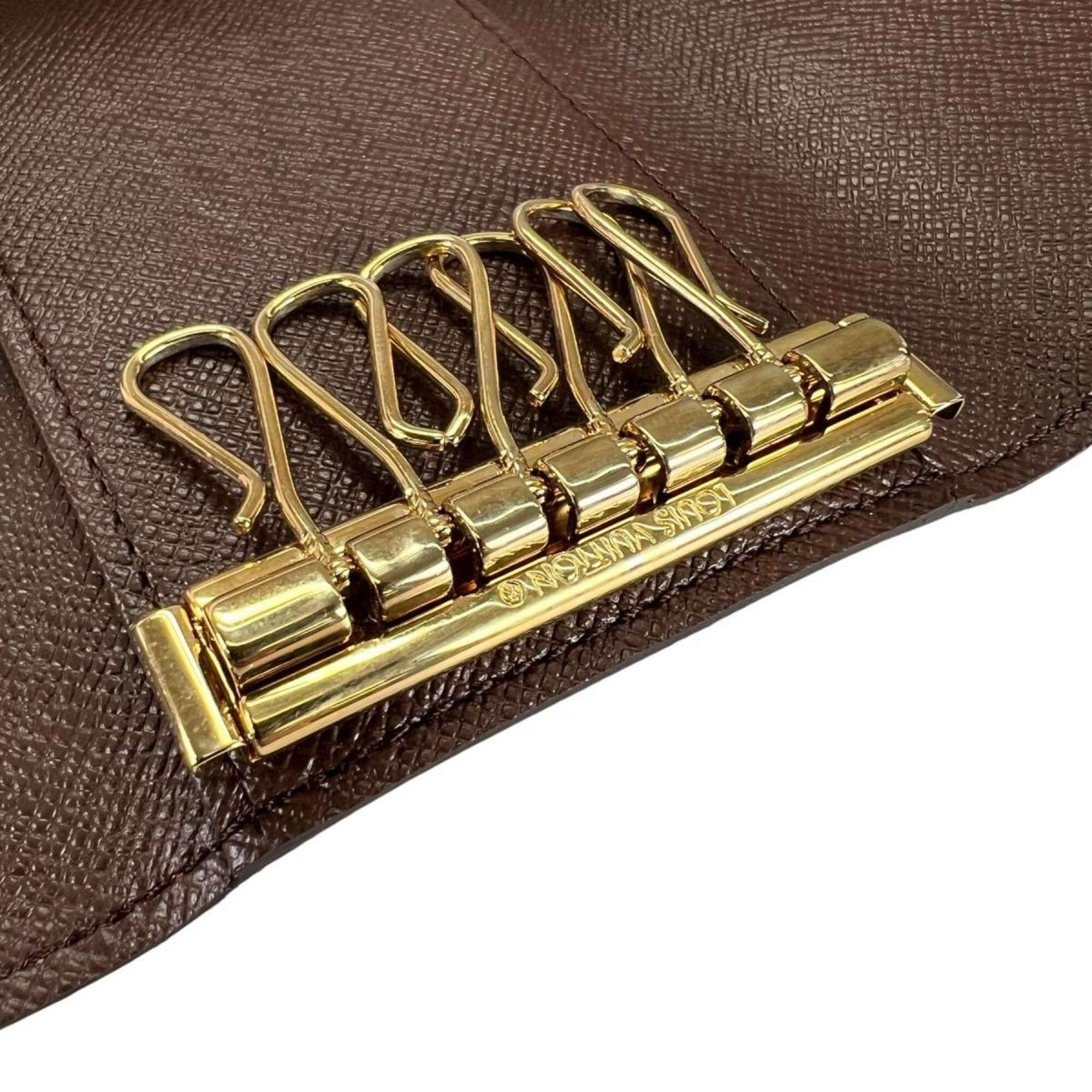 Louis Vuitton Louis Vuitton Key Case, Holds 6 Keys, Damier Multicles 6, Canvas, N62630 Brown Size ONE SIZE - 8 Thumbnail