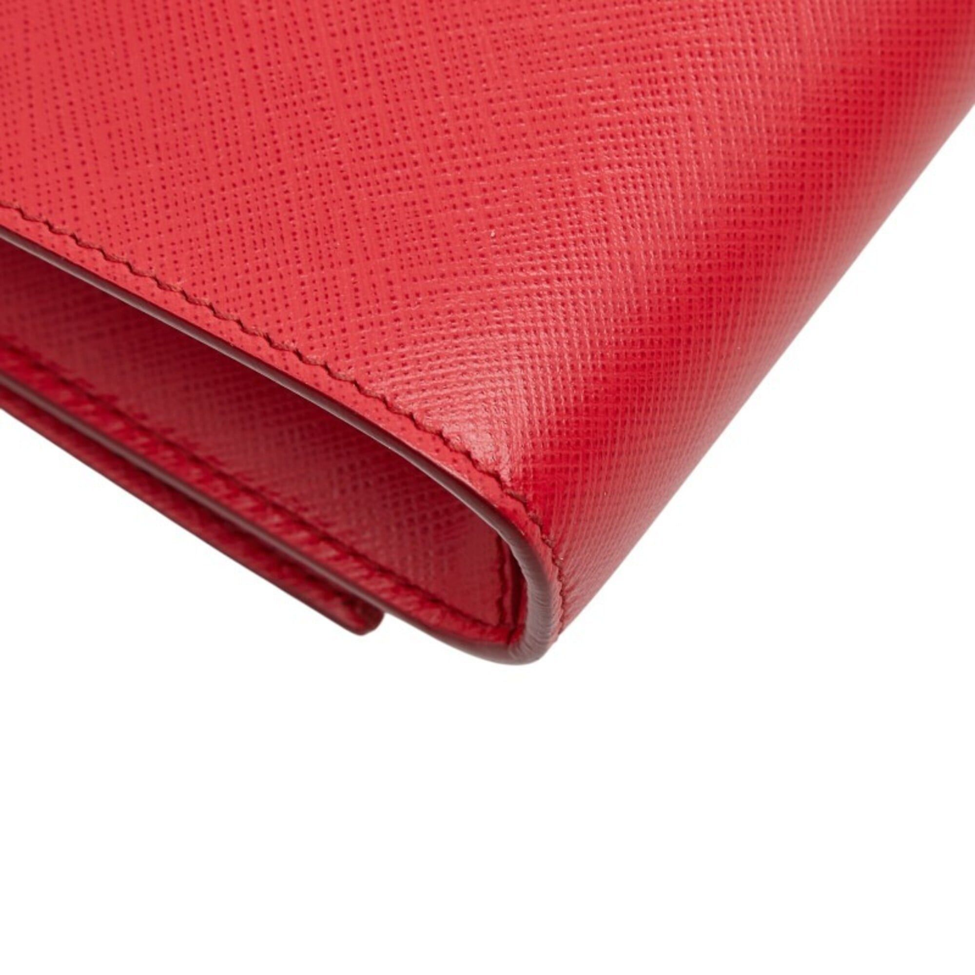 Salvatore Ferragamo Salvatore Ferragamo Vara Ribbon Chain Shoulder Bag AU21 B558 Red Leather Women's Size ONE SIZE - 7 Thumbnail