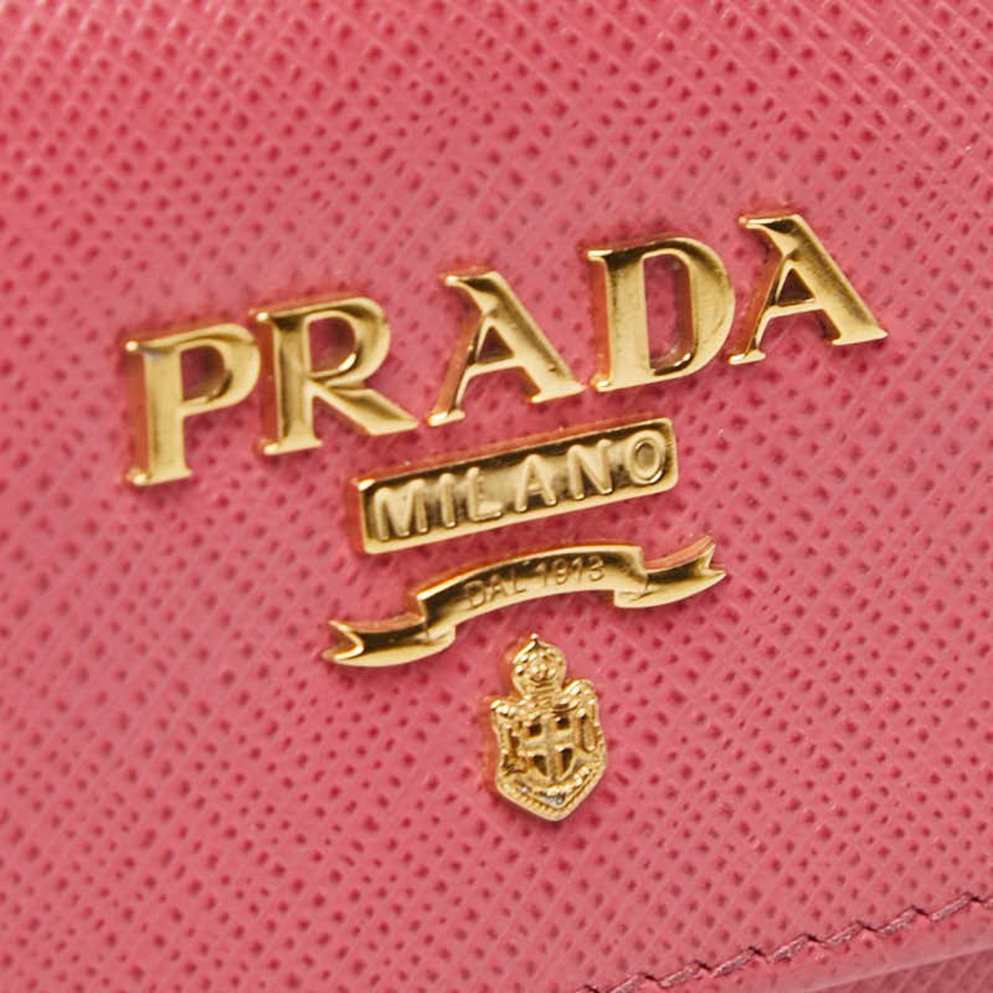 Prada Prada 6-Key Case 1PG222 Pink Saffiano Leather Women's PRADA Size ONE SIZE - 6 Thumbnail