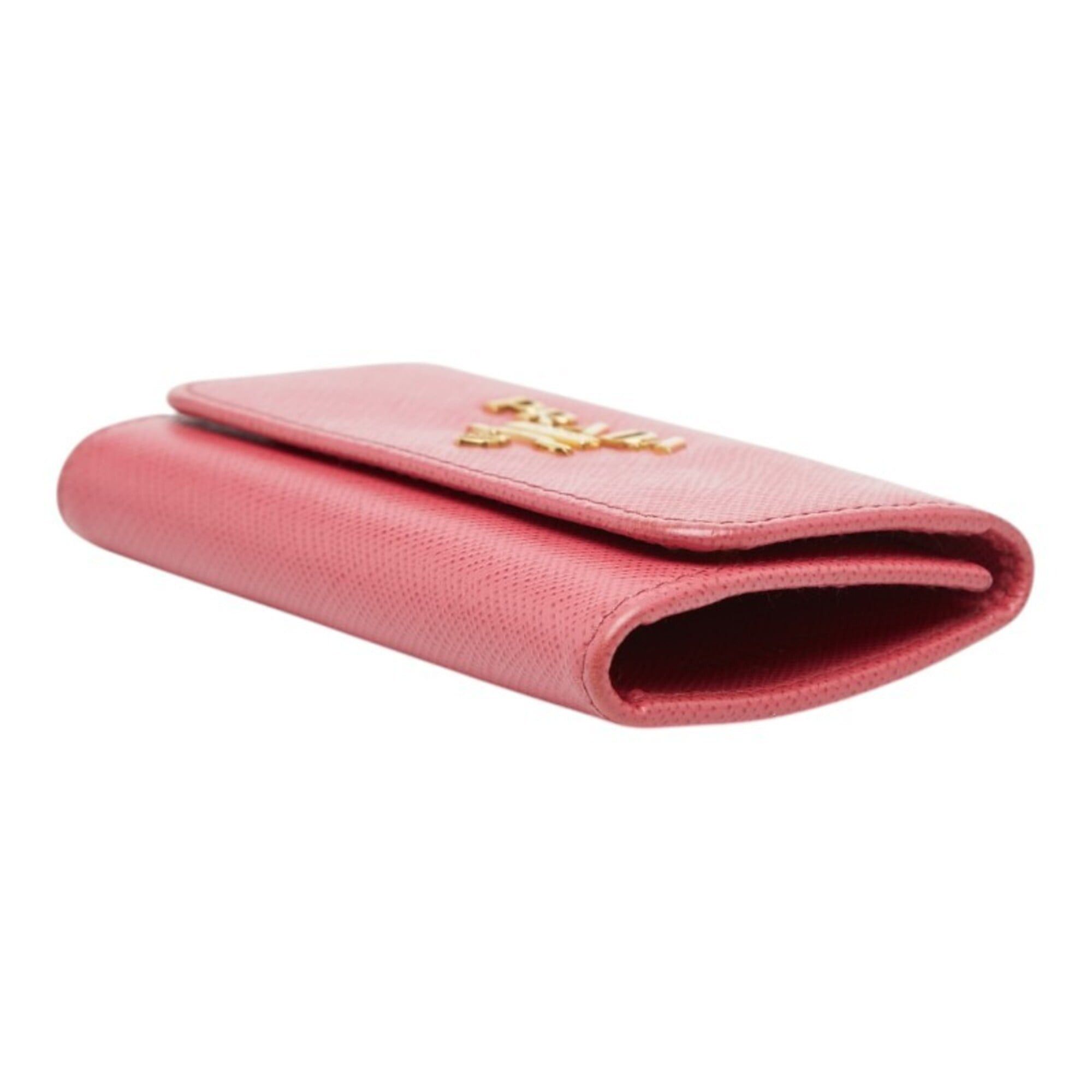 Prada Prada 6-Key Case 1PG222 Pink Saffiano Leather Women's PRADA Size ONE SIZE - 4 Thumbnail