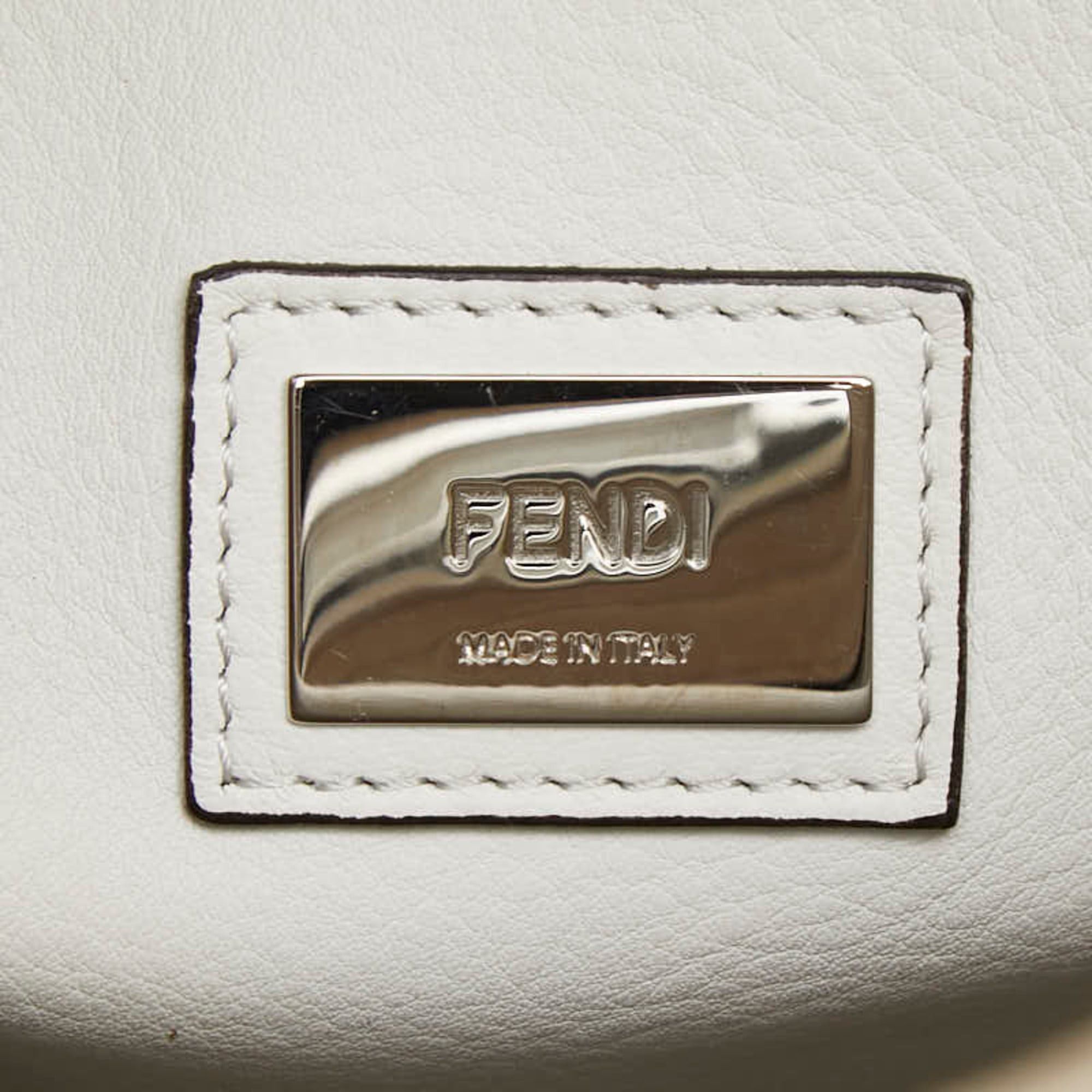 Fendi Fendi Peekaboo Large Handbag Shoulder Bag 2WAY 8BN210 Brown Beige Patent Leather Suede Women's FENDI Size ONE SIZE - 9 Thumbnail
