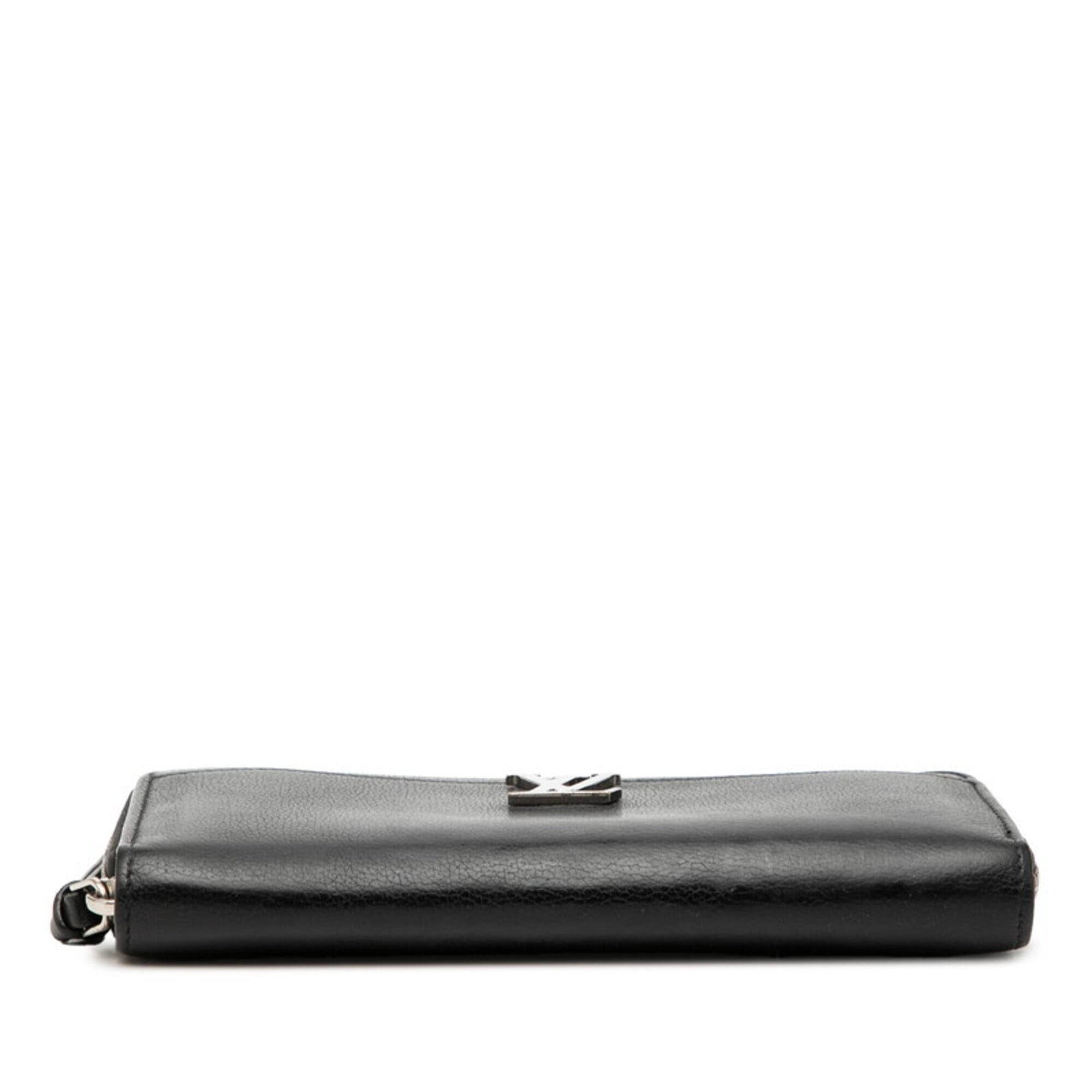 Louis Vuitton Louis Vuitton Zippy Lockme Round Zipper Long Wallet M62622 Noir Black Leather Women's LOUIS VUITTON Size ONE SIZE - 3 Thumbnail
