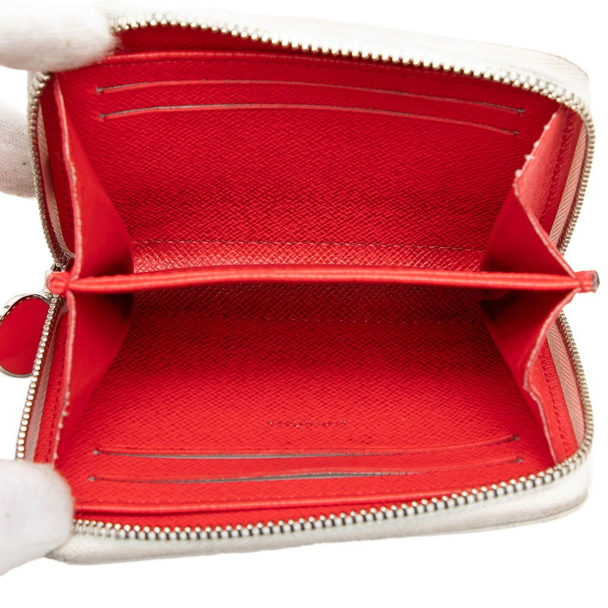 Louis Vuitton Louis Vuitton Epi LV x YK Zippy Coin Purse Yayoi Kusama Round Zipper Wallet M81958 White Red Leather Women's LOUIS VUITTON Size ONE SIZE - 4 Thumbnail