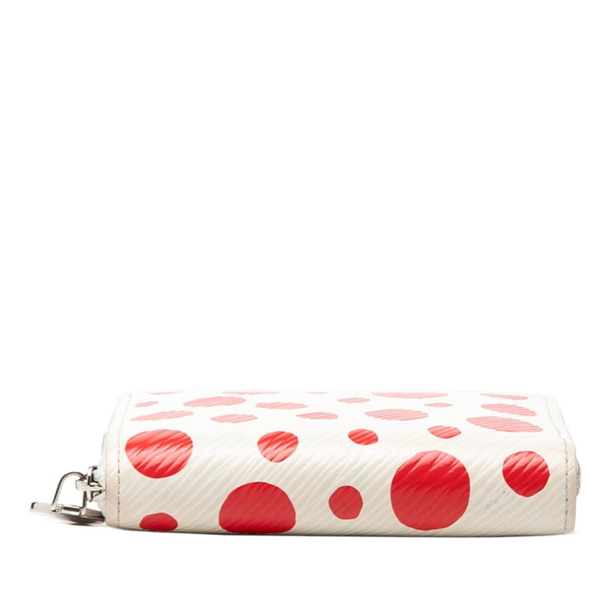 Louis Vuitton Louis Vuitton Epi LV x YK Zippy Coin Purse Yayoi Kusama Round Zipper Wallet M81958 White Red Leather Women's LOUIS VUITTON Size ONE SIZE - 3 Thumbnail