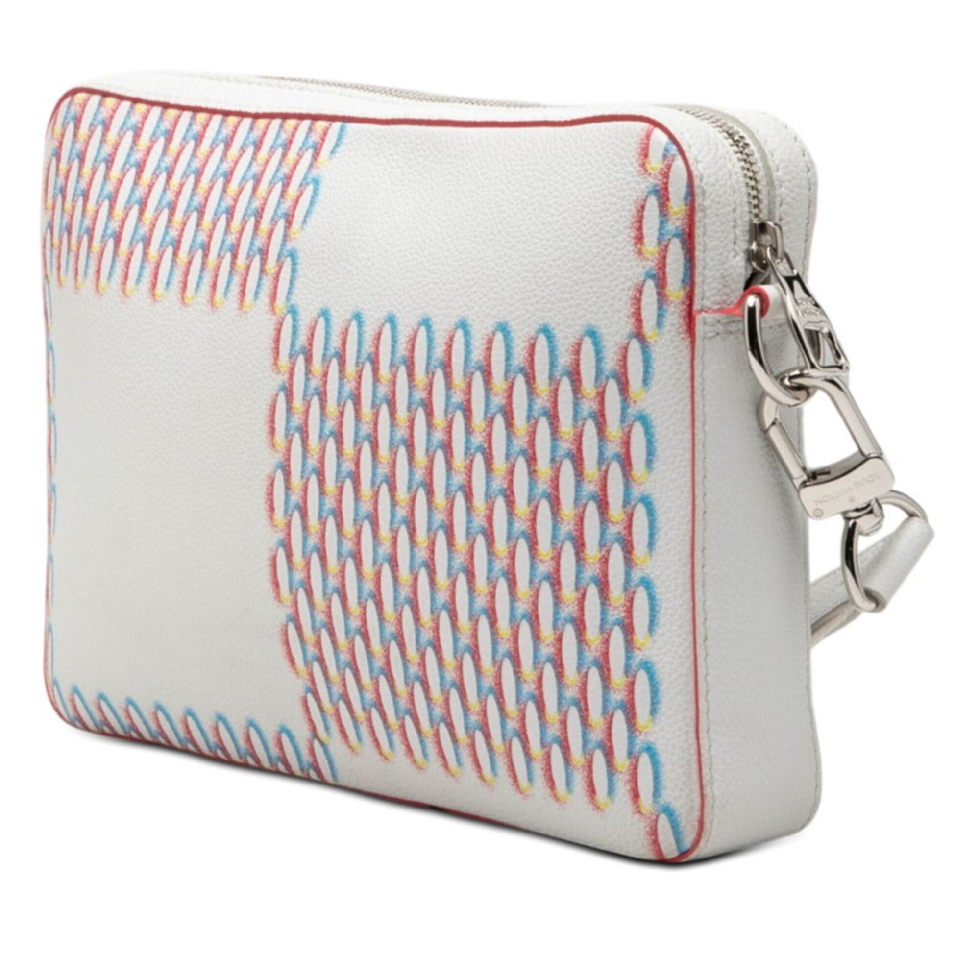 Louis Vuitton Louis Vuitton Damier Giant Spray Trio Messenger Crossbody Shoulder Bag M20665 White Multicolor Women's LOUIS VUITTON Size ONE SIZE - 2 Thumbnail