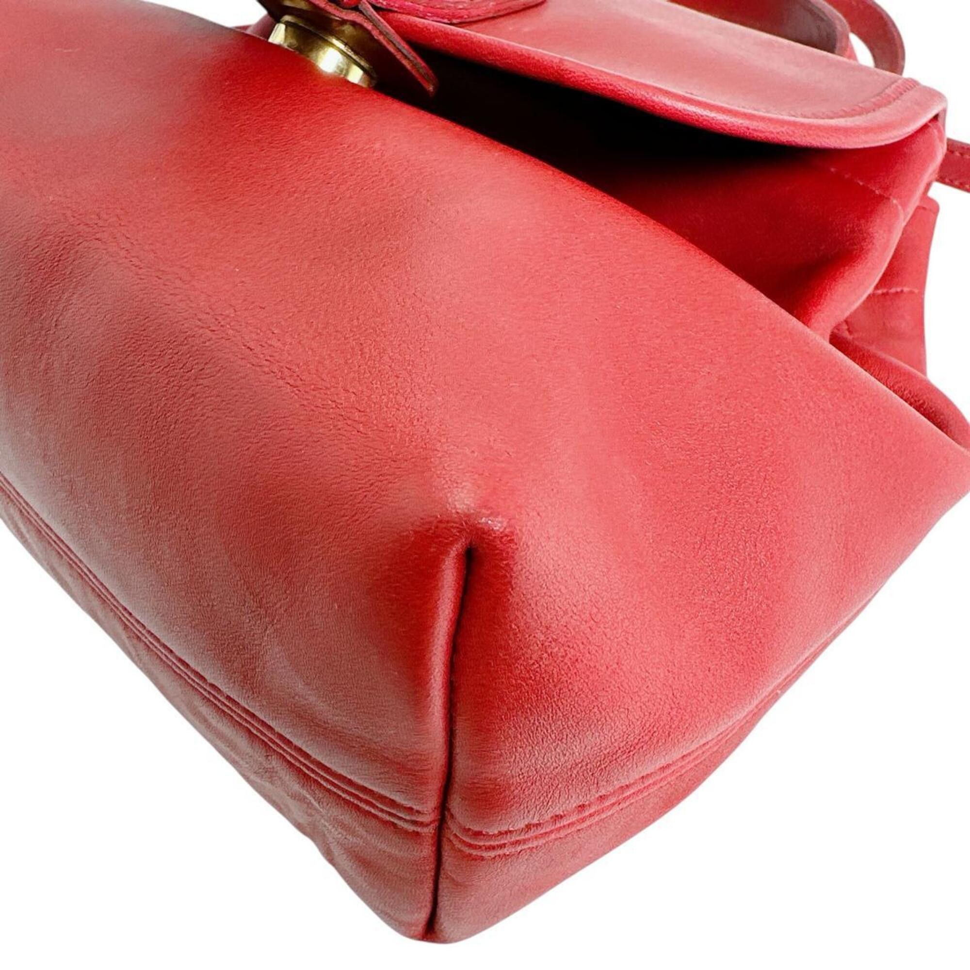 Coach Coach Old Mini Backpack Leather 4152 Red Size ONE SIZE - 6 Thumbnail