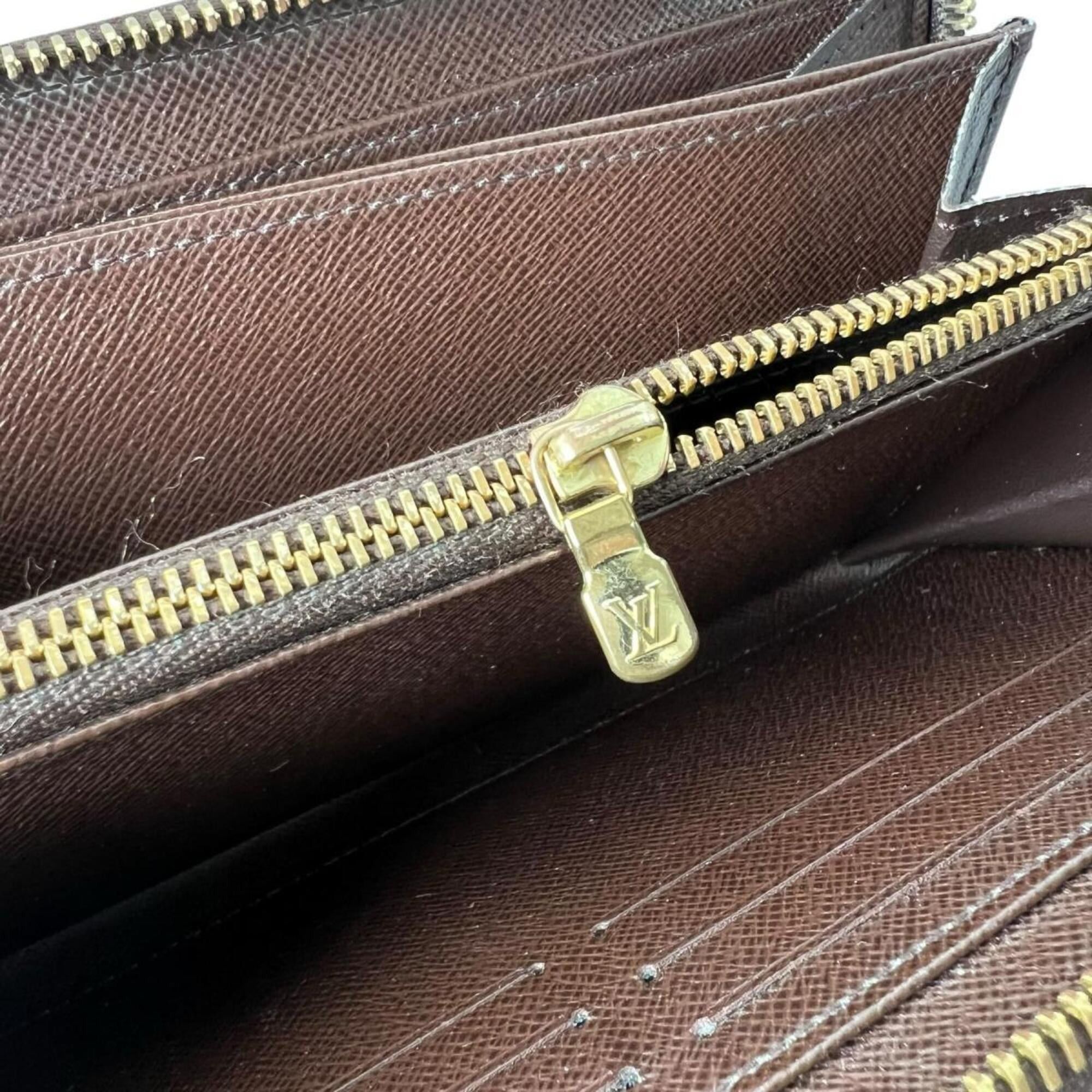 Louis Vuitton Louis Vuitton Zippy Wallet Damier Canvas Long N41661 Brown Size ONE SIZE - 10 Thumbnail