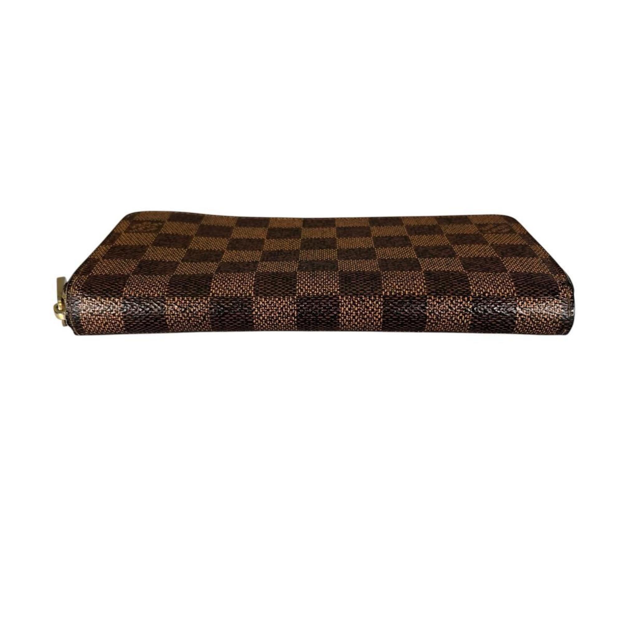 Louis Vuitton Louis Vuitton Zippy Wallet Damier Canvas Long N41661 Brown Size ONE SIZE - 4 Thumbnail