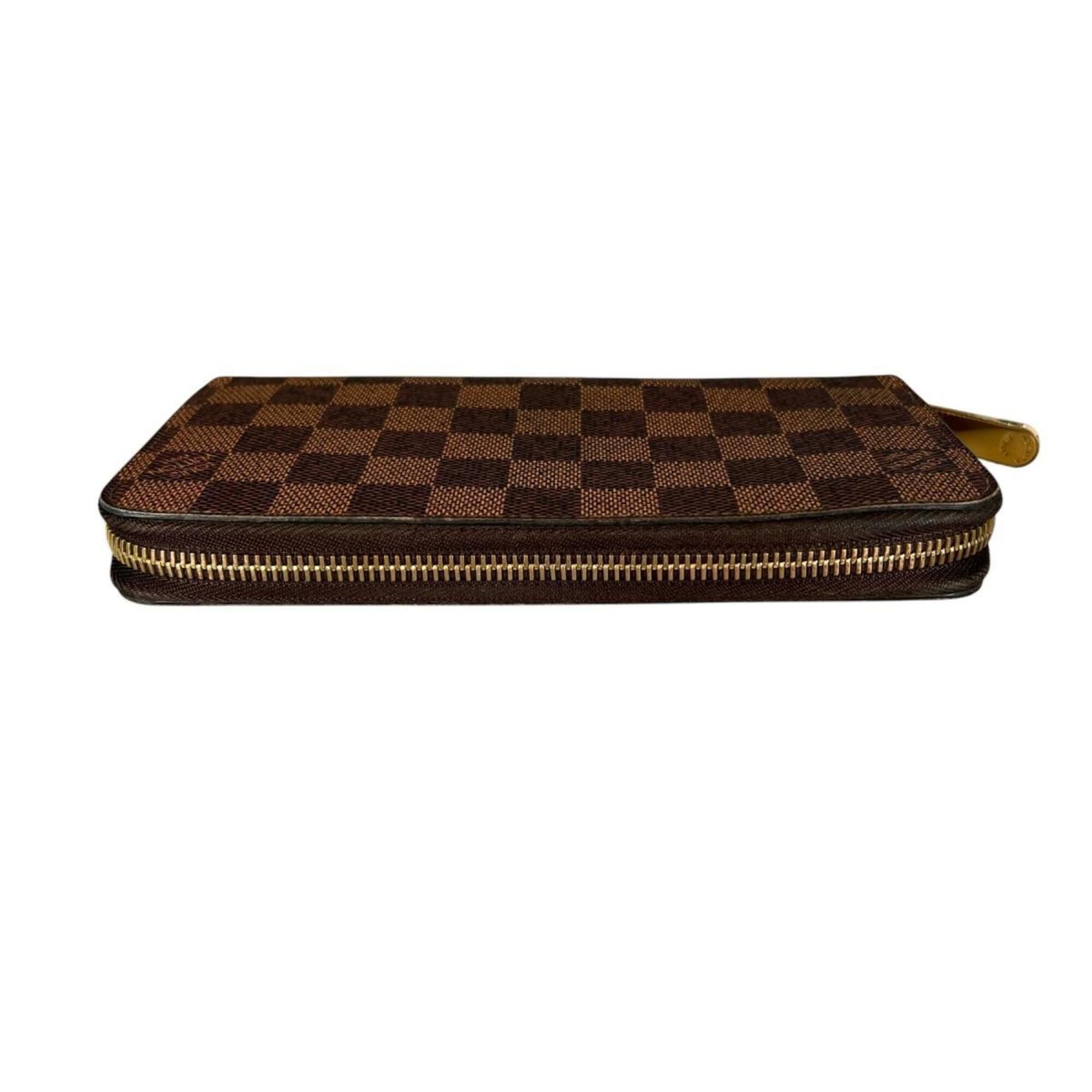 Louis Vuitton Louis Vuitton Zippy Wallet Damier Canvas Long N41661 Brown Size ONE SIZE - 3 Thumbnail