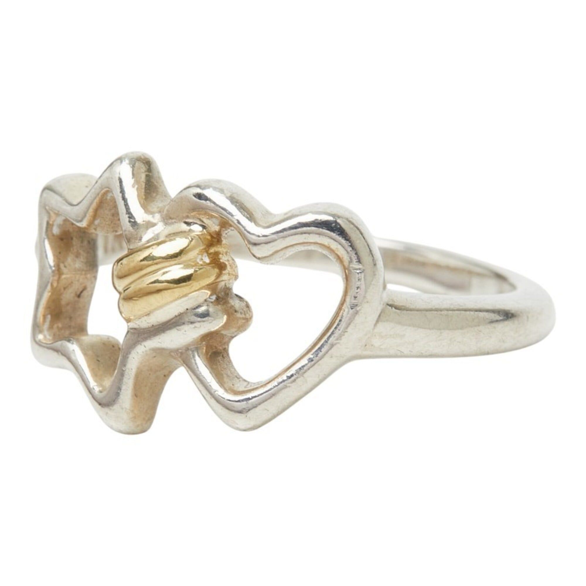 Tiffany & Co. Tiffany & Co. Star Heart Ring, Sterling Silver (SV925) and 18K Yellow Gold, for Women. Size ONE SIZE - 2 Thumbnail
