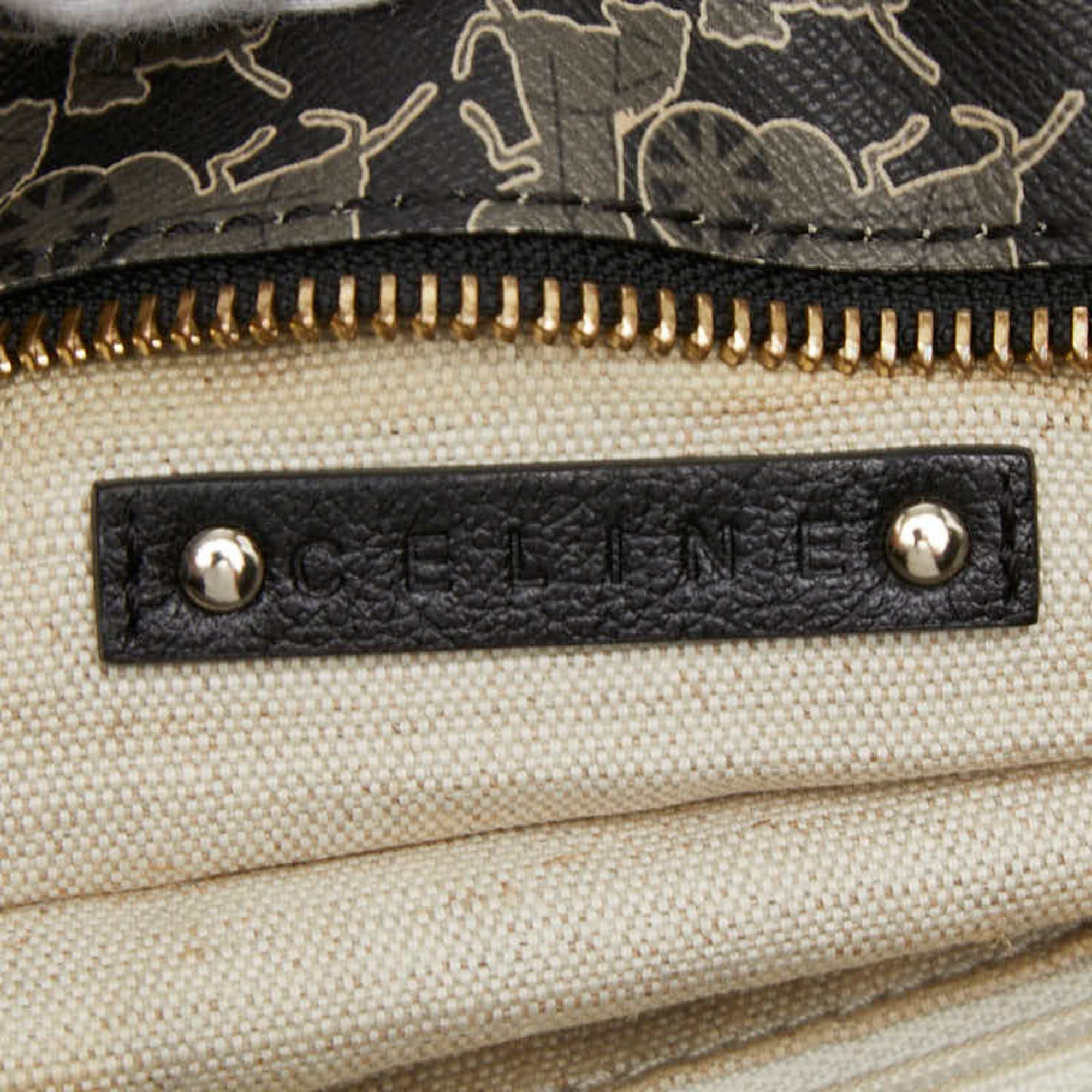 Celine Celine Bittersweet Handbag, Black/Gray Leather, Women's CELINE Size ONE SIZE - 10 Thumbnail