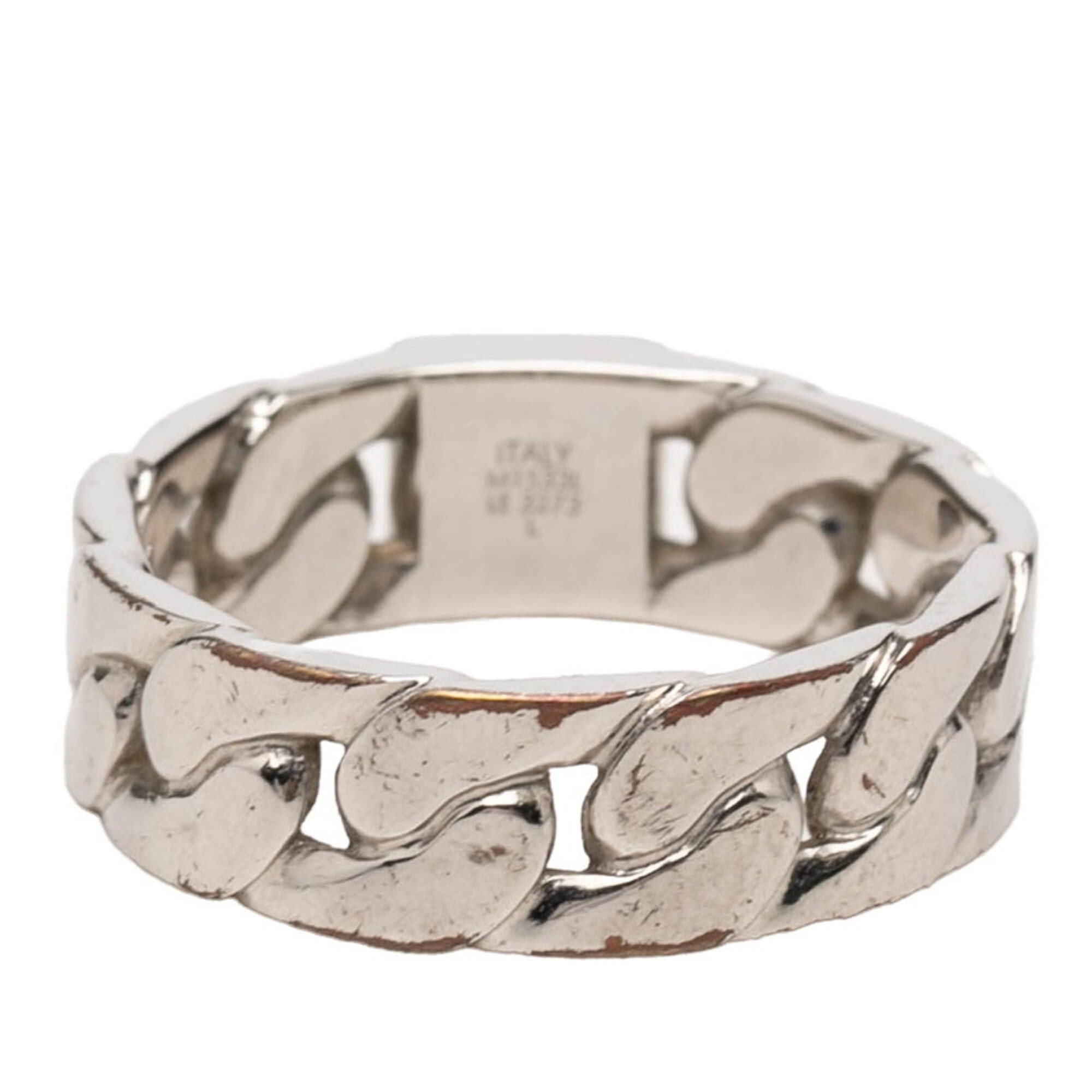 Louis Vuitton Louis Vuitton Mosaic Chain Ring, Size #L, M1533L, Silver Metal, Men's, LOUIS VUITTON Size ONE SIZE - 3 Thumbnail
