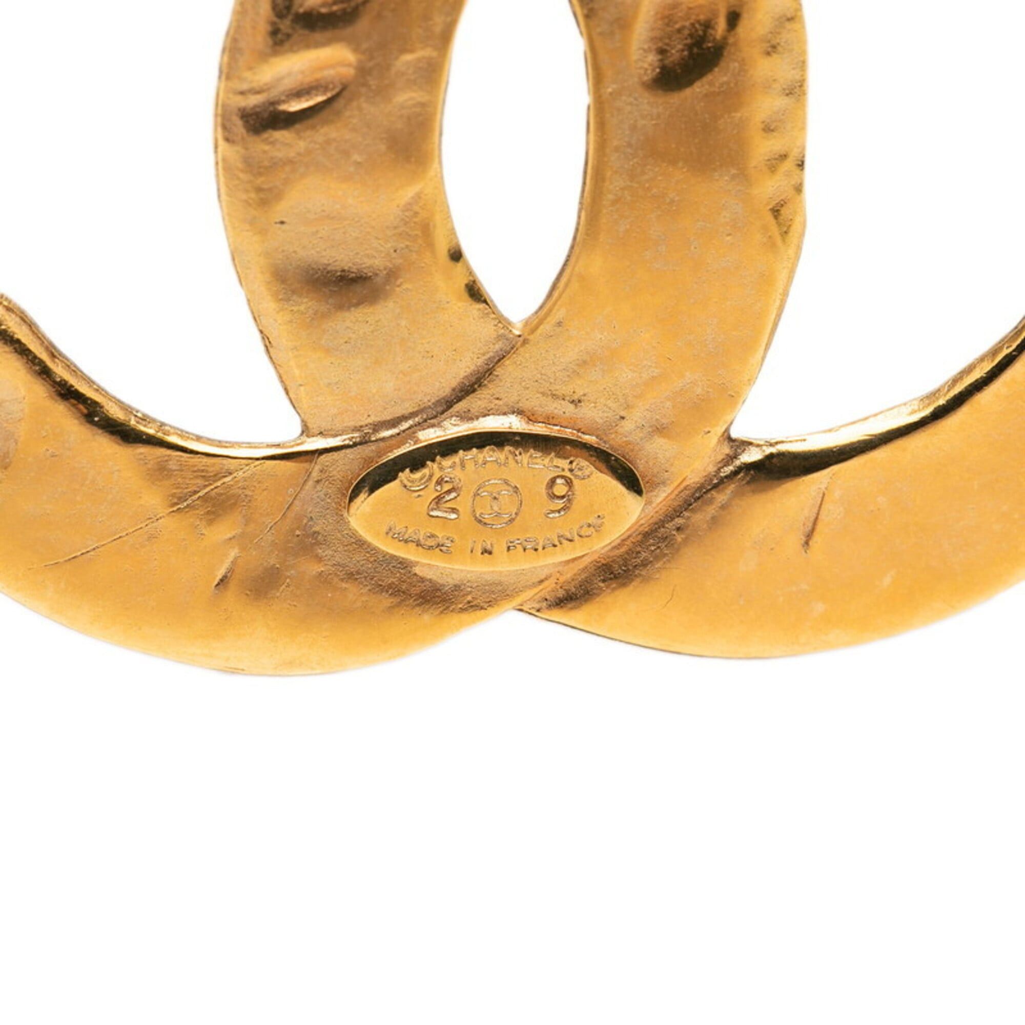 Chanel Chanel Coco Mark Vintage Brooch, Size 29, Gold Plated, Women's CHANEL Size ONE SIZE - 3 Thumbnail