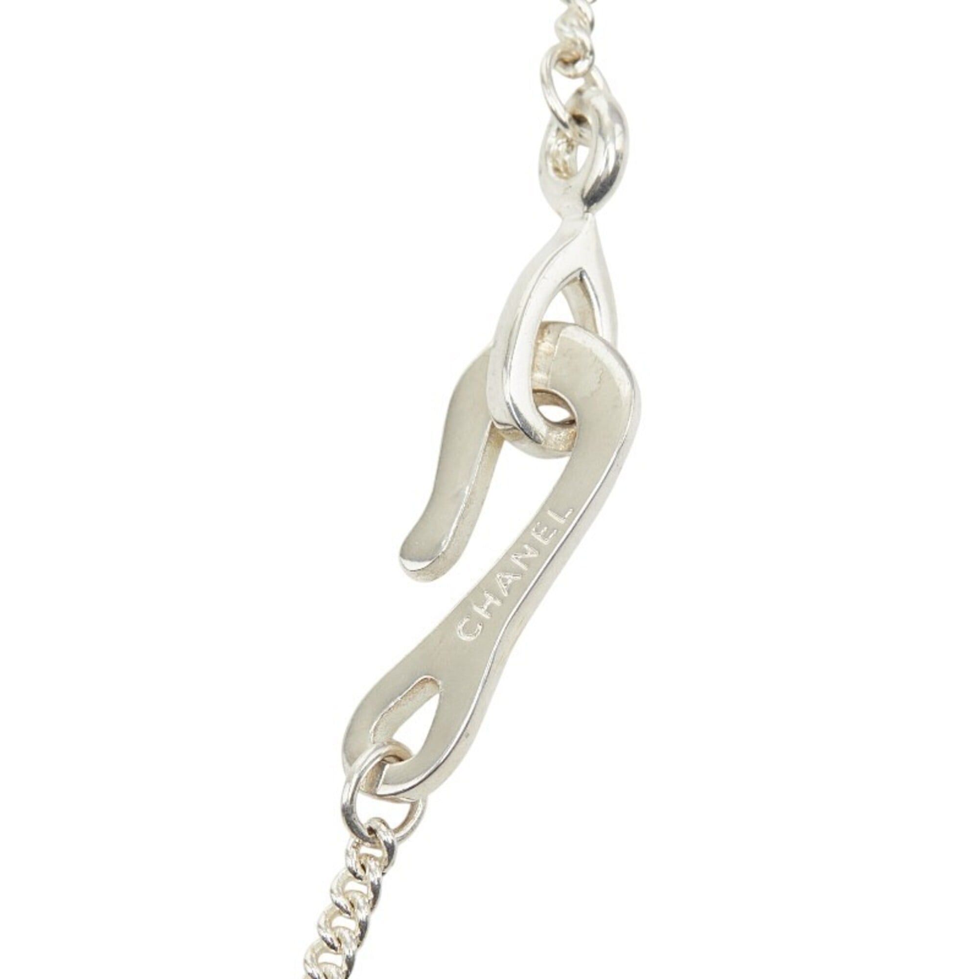 Chanel Chanel Logo Ball Necklace, Silver Metal, Women's CHANEL Size ONE SIZE - 5 Thumbnail