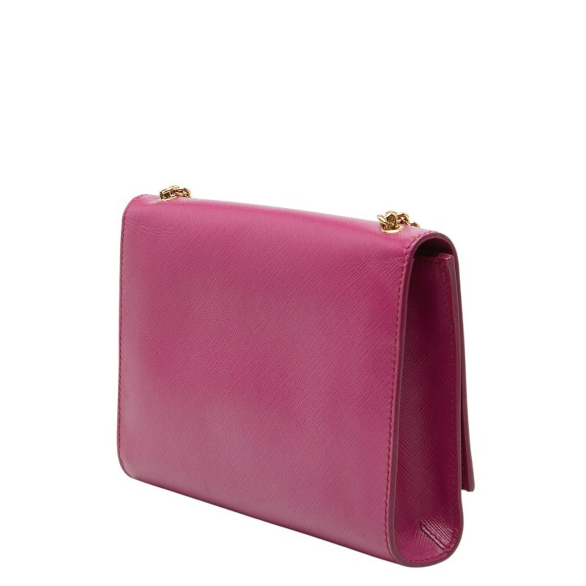 Salvatore Ferragamo Salvatore Ferragamo Vara Ribbon Chain Shoulder Bag KM-22 B558 Purple Leather Women's Size ONE SIZE - 2 Thumbnail
