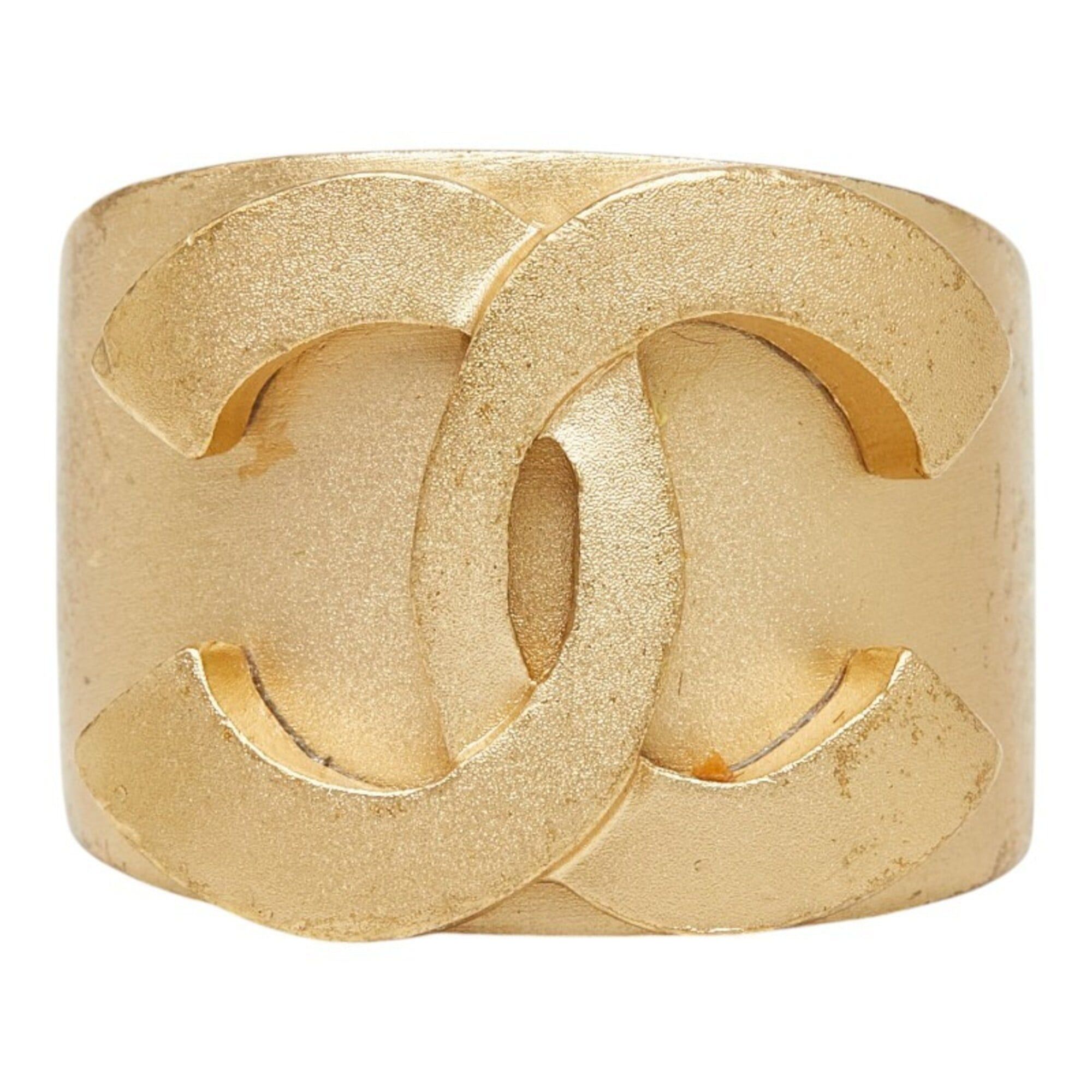 Chanel Chanel Coco Mark Ring, Gold Plated, 01C, Women's CHANEL Size ONE SIZE - 2 Thumbnail