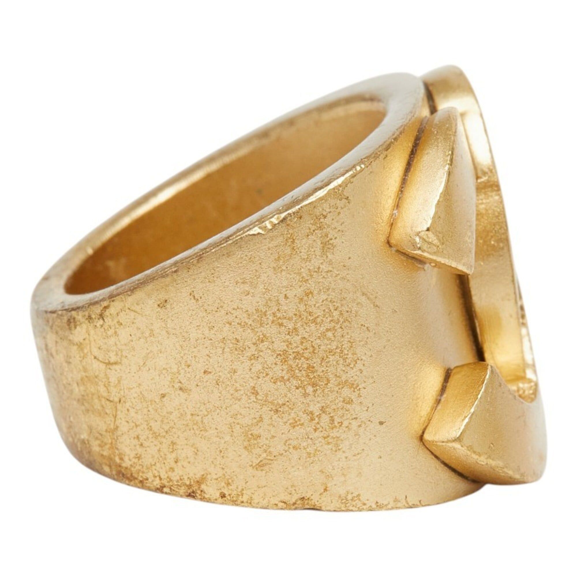 Chanel Chanel Coco Mark Ring, Gold Plated, 01C, Women's CHANEL Size ONE SIZE - 4 Thumbnail