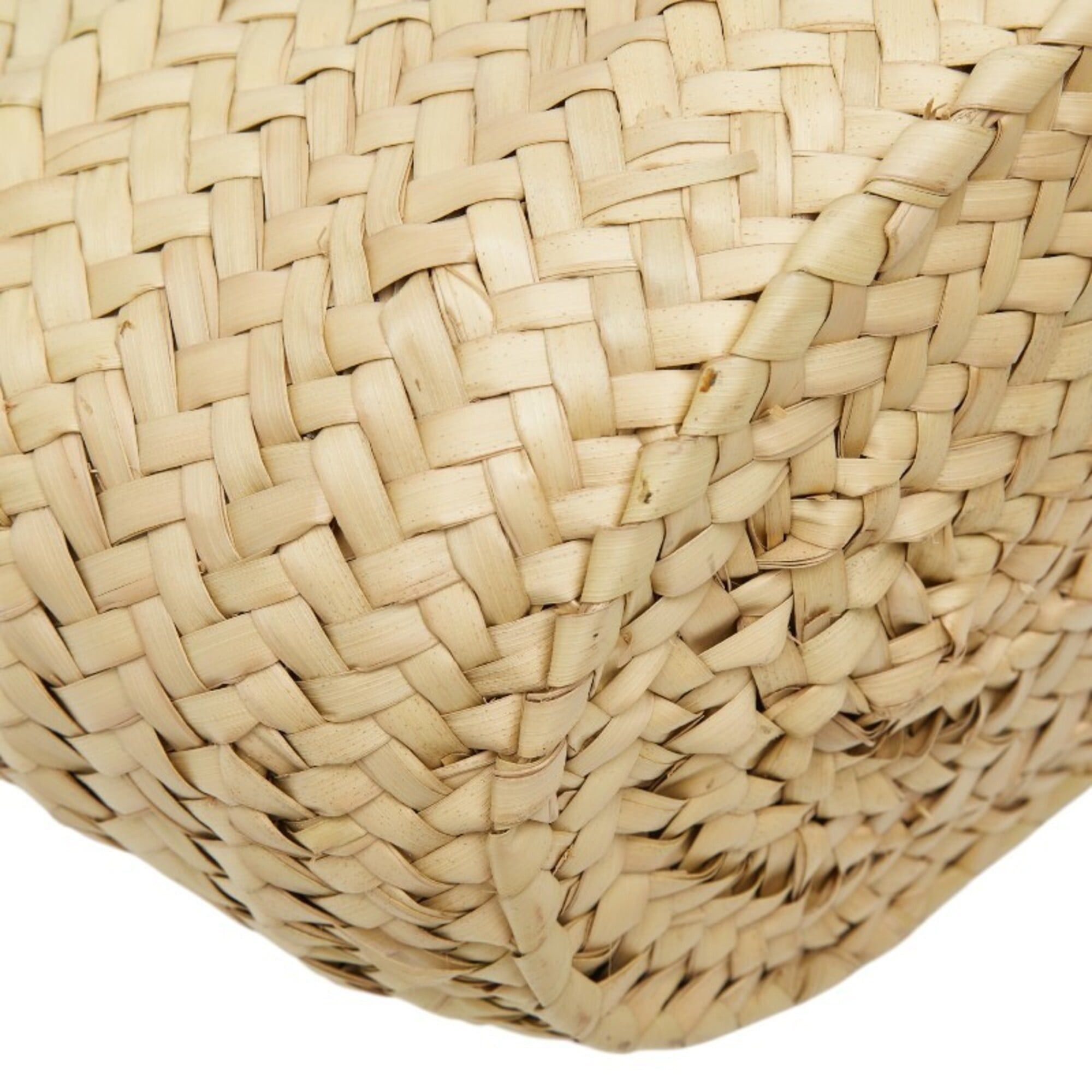 Loewe Loewe Basket Bag Medium Handbag Shoulder Natural Black Leather Palm Leaf Women's LOEWE Size ONE SIZE - 5 Thumbnail