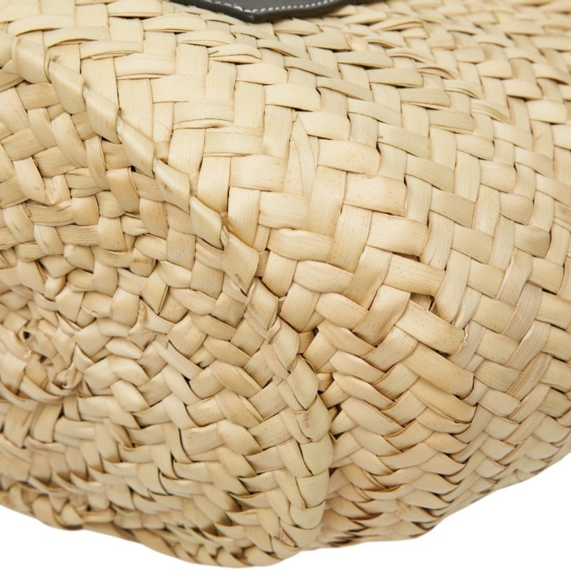 Loewe Loewe Basket Bag Medium Handbag Shoulder Natural Black Leather Palm Leaf Women's LOEWE Size ONE SIZE - 4 Thumbnail