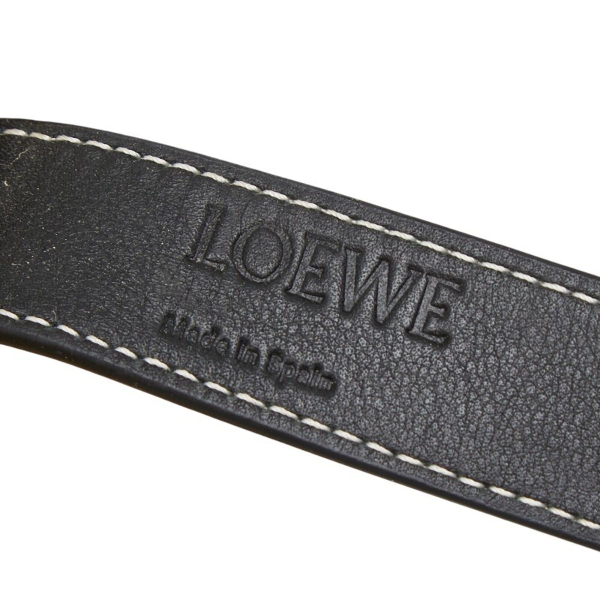 Loewe Loewe Basket Bag Medium Handbag Shoulder Natural Black Leather Palm Leaf Women's LOEWE Size ONE SIZE - 10 Thumbnail
