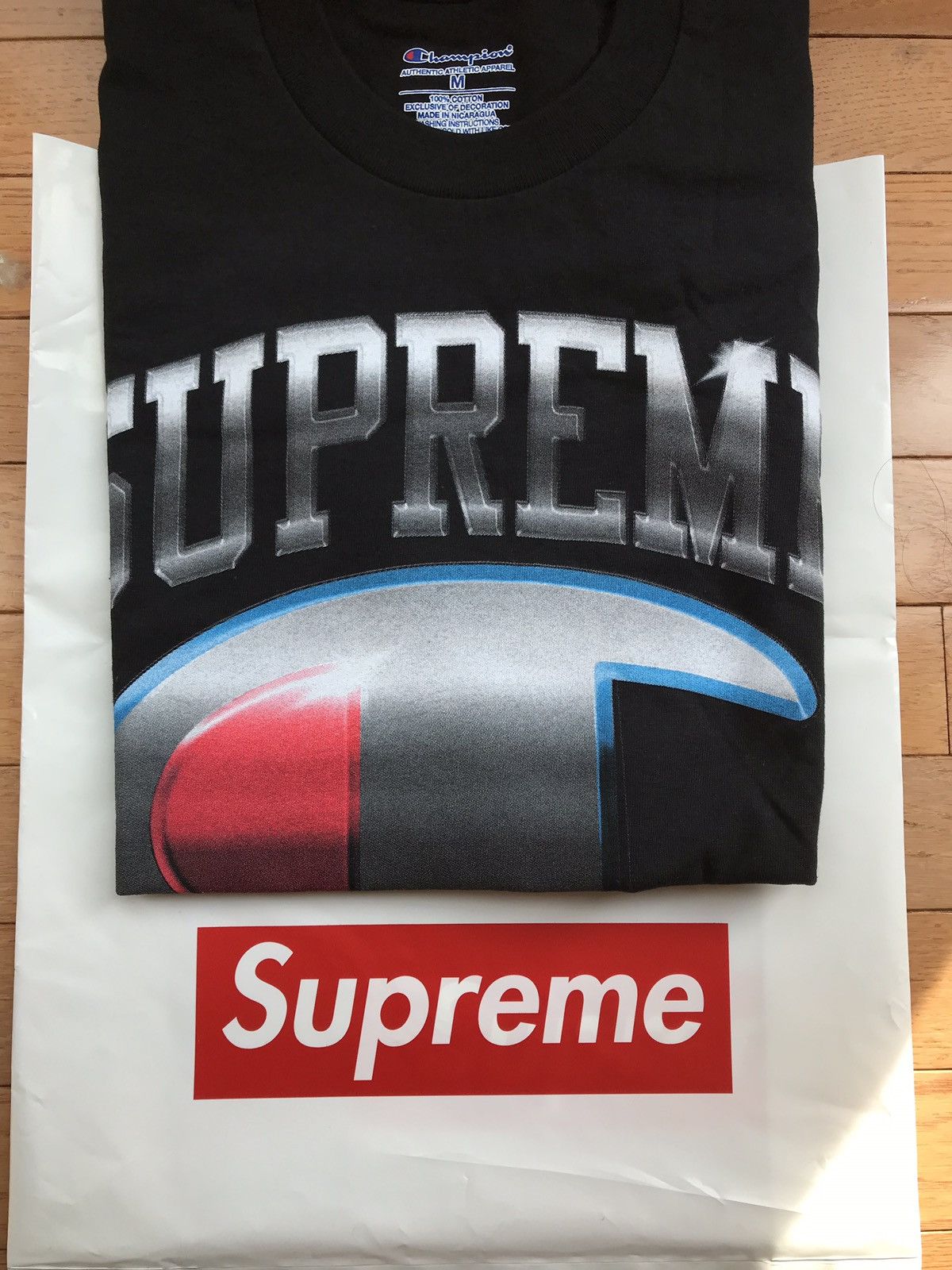 Champion × Supreme Supreme Champion Chrome S/s Top Black Medium Size US M / EU 48-50 / 2 - 1 Preview