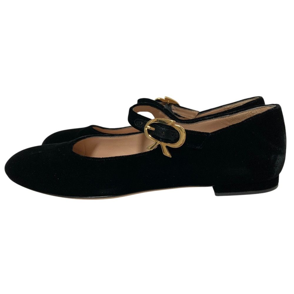 Other Other Gianvito Rossi MARY RIBBON Velvet Mary Jane Flats Textile Shoes DUTY FREE for USA Size ONE SIZE - 2 Thumbnail