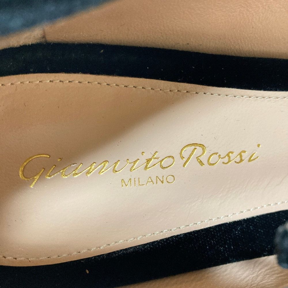 Other Other Gianvito Rossi MARY RIBBON Velvet Mary Jane Flats Textile Shoes DUTY FREE for USA Size ONE SIZE - 8 Thumbnail