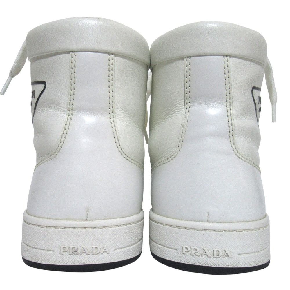 Prada Prada Prada Leather High Top Sneakers Leather Shoes 2TG179 DUTY FREE for USA Size ONE SIZE - 4 Thumbnail