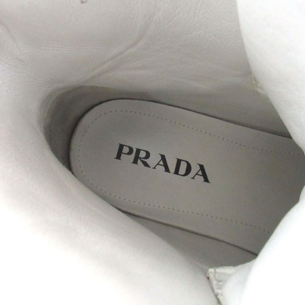 Prada Prada Prada Leather High Top Sneakers Leather Shoes 2TG179 DUTY FREE for USA Size ONE SIZE - 7 Thumbnail