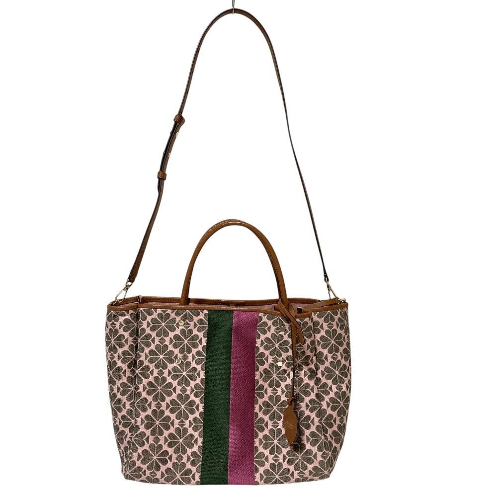 Kate Spade Kate Spade kate spade new york Spade Flower Jacquard Stripe Tote Bag Textile Tote Bag DUTY FREE for USA Size ONE SIZE - 16 Thumbnail