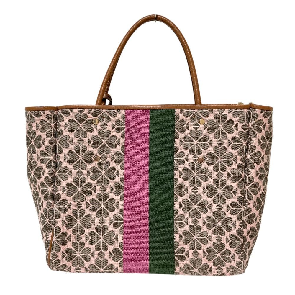 Kate Spade Kate Spade kate spade new york Spade Flower Jacquard Stripe Tote Bag Textile Tote Bag DUTY FREE for USA Size ONE SIZE - 3 Thumbnail