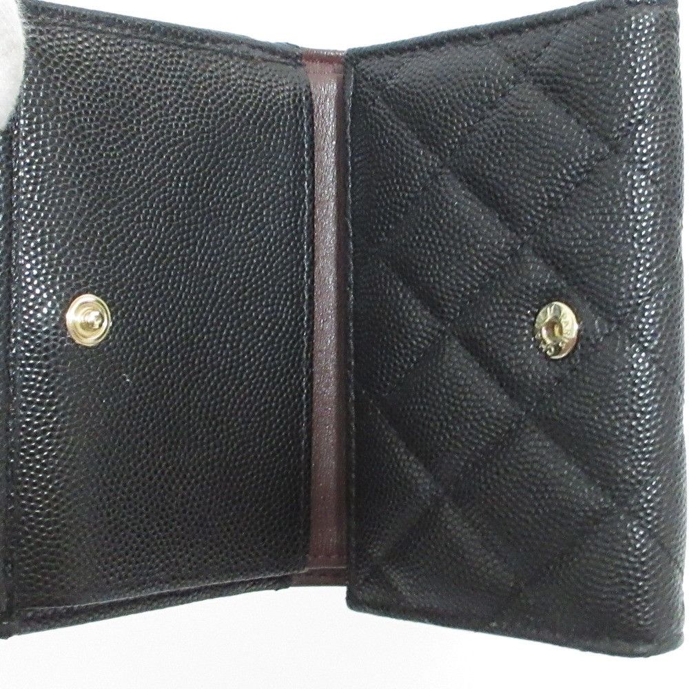 Chanel Chanel Chanel Caviar Skin Matelasse Classic Small Wallet Leather Short Wallet AP0230 DUTY FREE for USA Size ONE SIZE - 12 Thumbnail