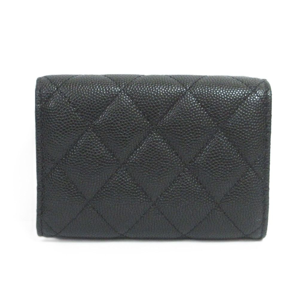 Chanel Chanel Chanel Caviar Skin Matelasse Classic Small Wallet Leather Short Wallet AP0230 DUTY FREE for USA Size ONE SIZE - 2 Thumbnail