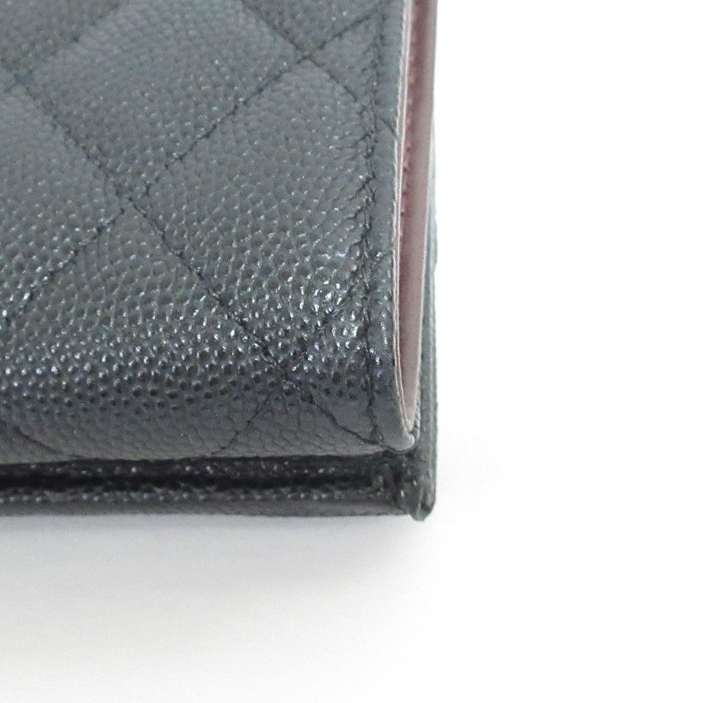 Chanel Chanel Chanel Caviar Skin Matelasse Classic Small Wallet Leather Short Wallet AP0230 DUTY FREE for USA Size ONE SIZE - 15 Thumbnail