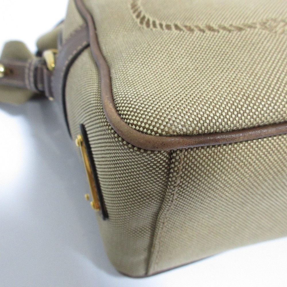 Prada Prada Prada Logo Jacquard Canvas Shoulder Bag Textile Shoulder Bag 1BH089 DUTY FREE for USA Size ONE SIZE - 13 Thumbnail
