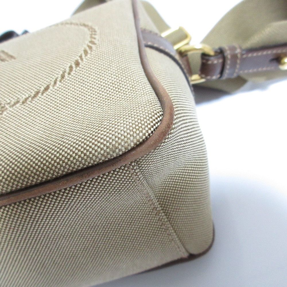 Prada Prada Prada Logo Jacquard Canvas Shoulder Bag Textile Shoulder Bag 1BH089 DUTY FREE for USA Size ONE SIZE - 12 Thumbnail