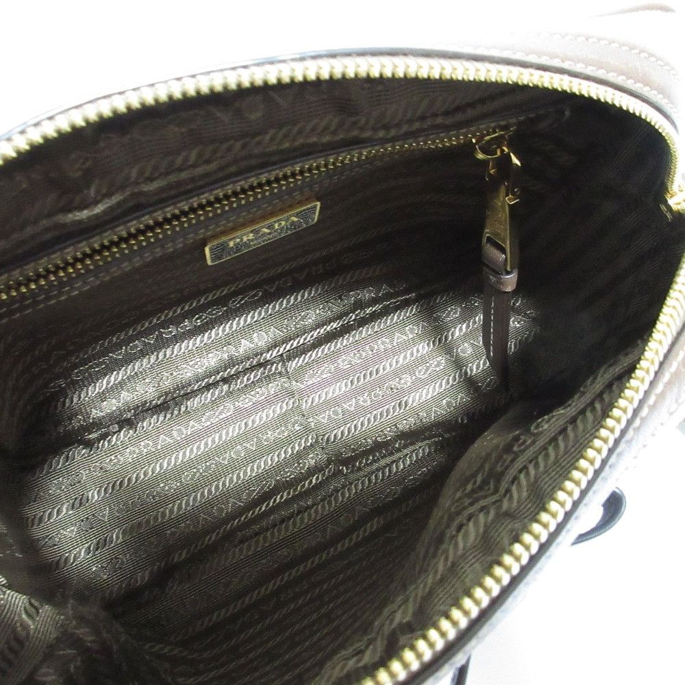 Prada Prada Prada Logo Jacquard Canvas Shoulder Bag Textile Shoulder Bag 1BH089 DUTY FREE for USA Size ONE SIZE - 7 Thumbnail