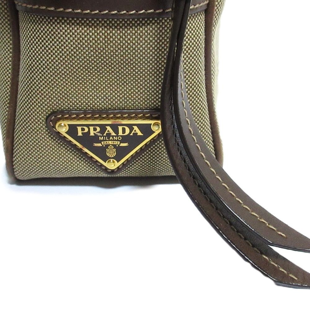 Prada Prada Prada Logo Jacquard Canvas Shoulder Bag Textile Shoulder Bag 1BH089 DUTY FREE for USA Size ONE SIZE - 19 Thumbnail