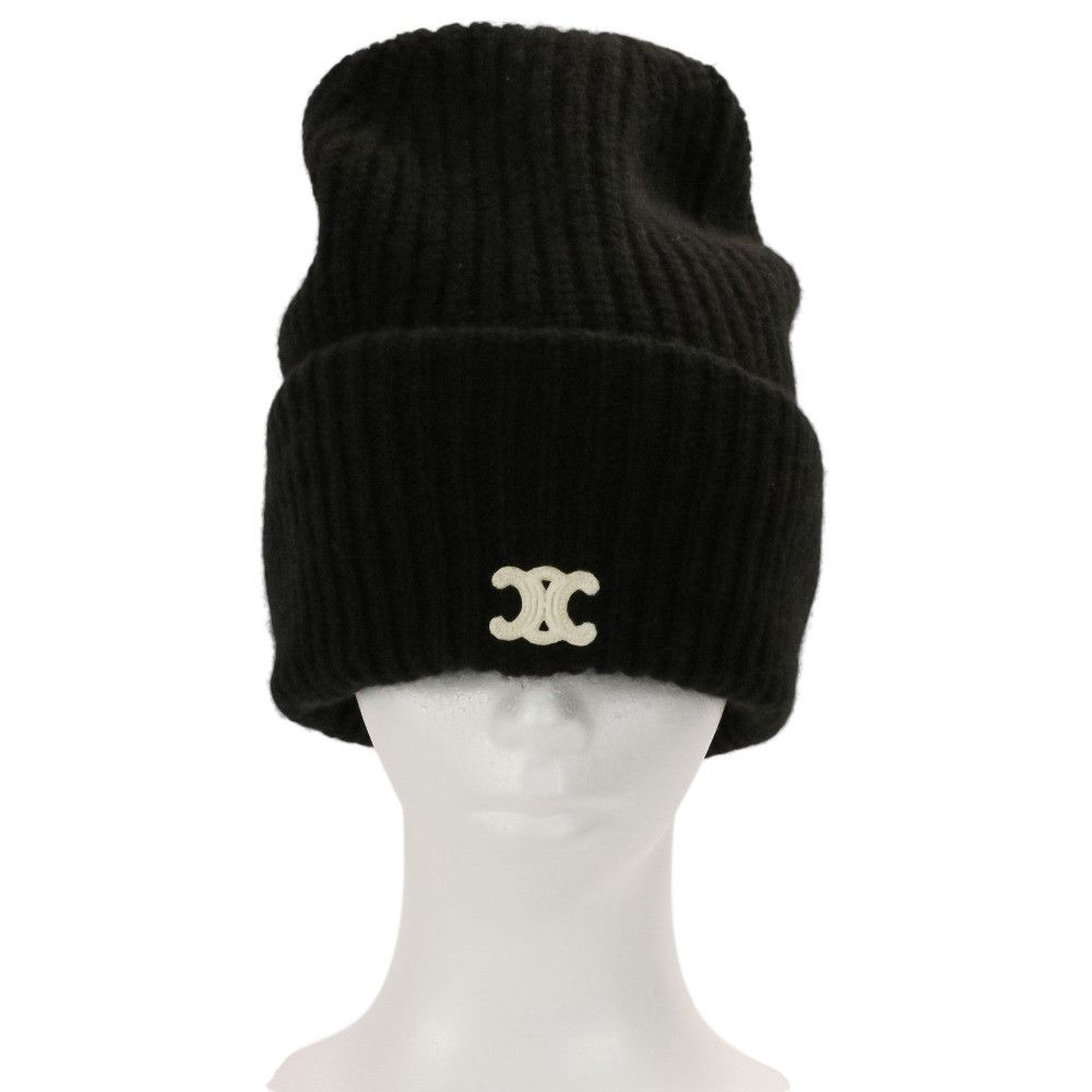 Celine Celine CELINE Seamless Cashmere Knit Cap Textile Hats AA0G5384D DUTY FREE for USA Size ONE SIZE - 4 Thumbnail