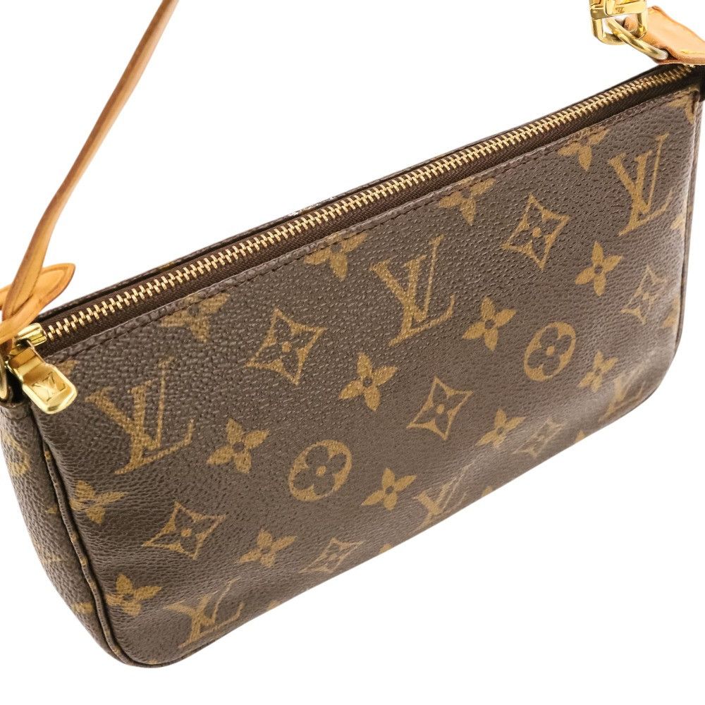 Louis Vuitton Louis Vuitton Louis Vuitton Pochette Accessoires Monogram bag Textile Crossbody Bag M51980 DUTY FREE for USA Size ONE SIZE - 7 Thumbnail